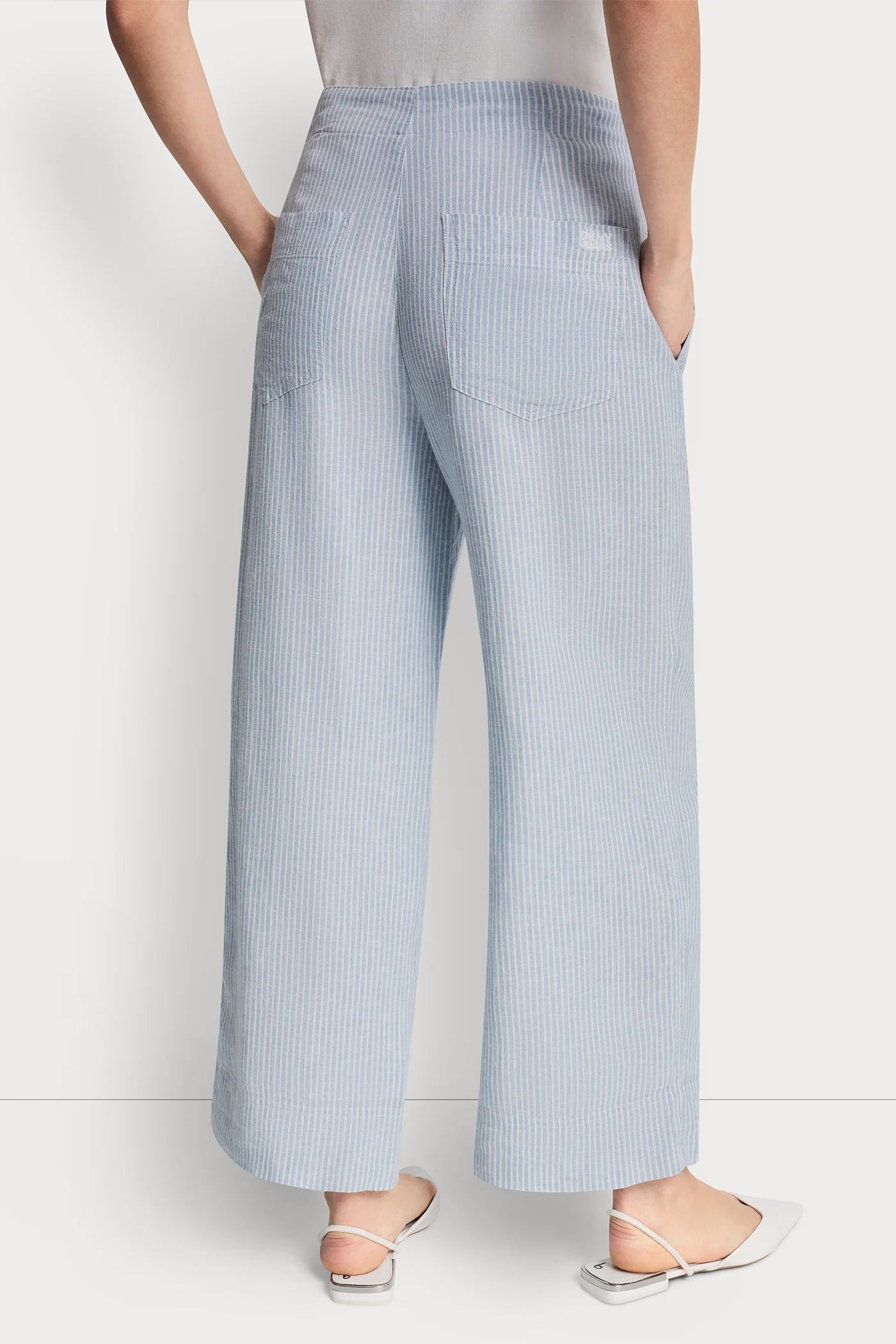 CROPPED WIDE LEG LINEN-BLEND PANTS VIEW 3 | Women's Clearance CROPPED WIDE LEG LINEN-BLEND PANTS VIEW 3 | Women's Clearance