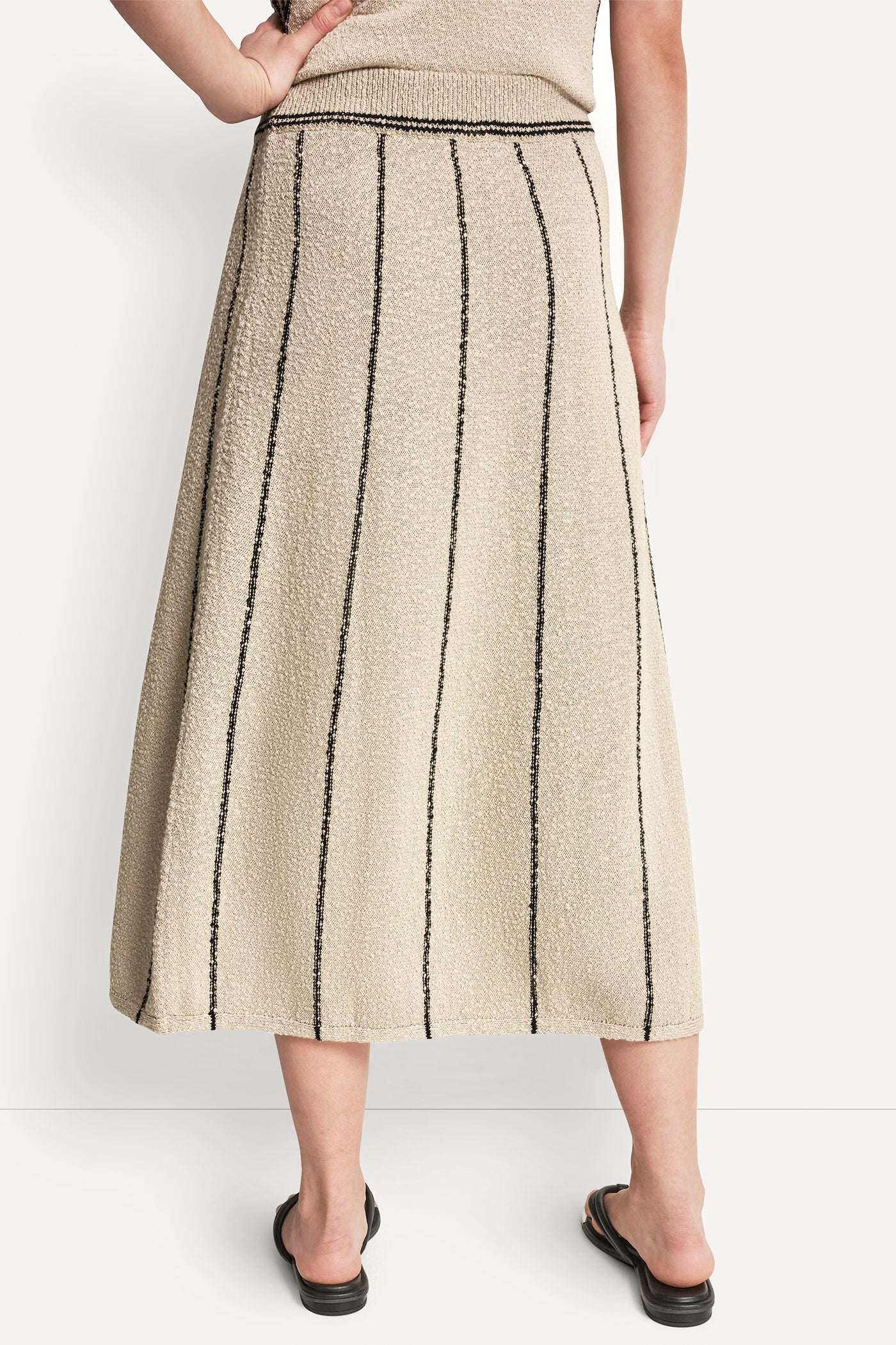 PULL-ON MAXI SKIRT WITH STRIPE DETAIL VIEW 3 | Skirts PULL-ON MAXI SKIRT WITH STRIPE DETAIL VIEW 3 | Skirts