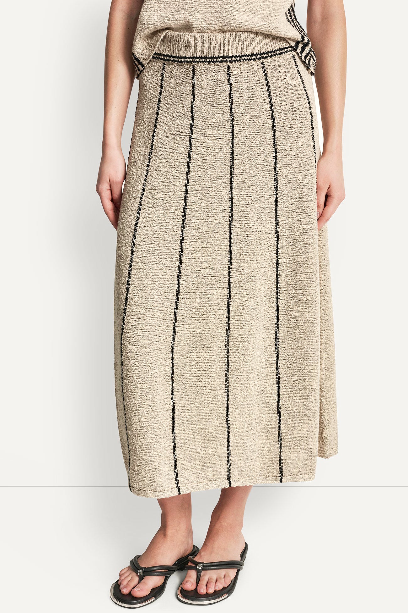 PULL-ON MAXI SKIRT WITH STRIPE DETAIL VIEW 2 | Skirts PULL-ON MAXI SKIRT WITH STRIPE DETAIL VIEW 2 | Skirts