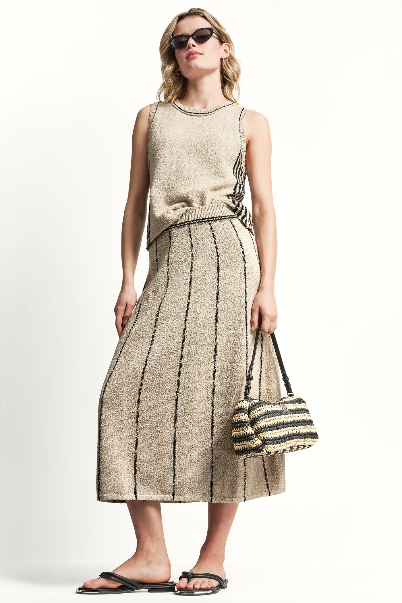 PULL-ON MAXI SKIRT WITH STRIPE DETAIL VIEW 7 | Skirts PULL-ON MAXI SKIRT WITH STRIPE DETAIL VIEW 7 | Skirts