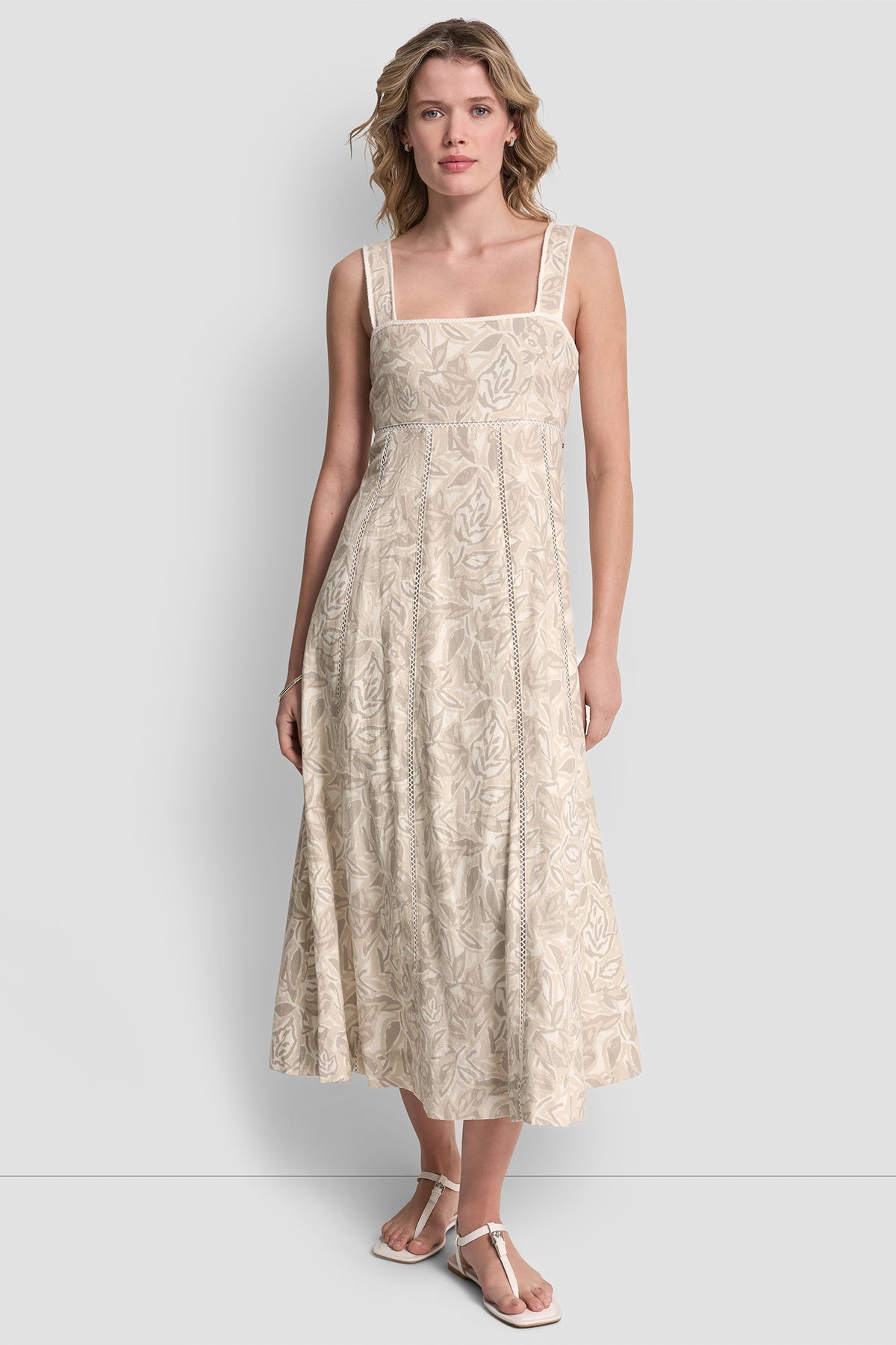 Seamed Tank Dress With Tie Back | A-Line Dress
