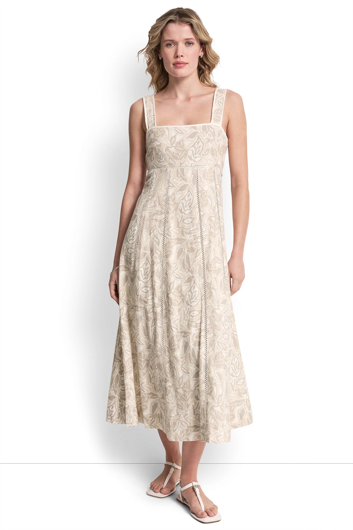 SEAMED TANK DRESS WITH TIE BACK View 2 | Dresses Under $100 SEAMED TANK DRESS WITH TIE BACK View 2 | Dresses Under $100