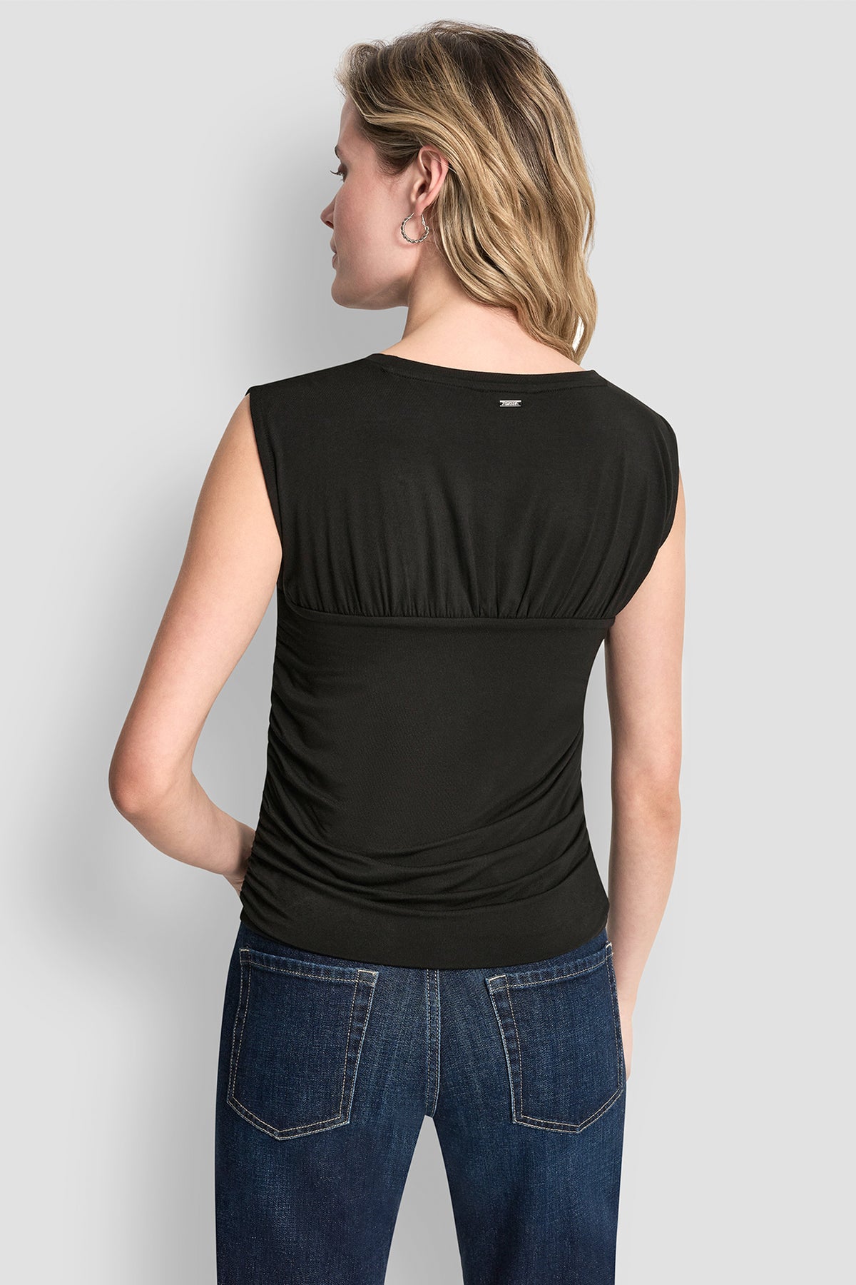 RUCHED BODICE SLEEVLESS TOP VIEW 2