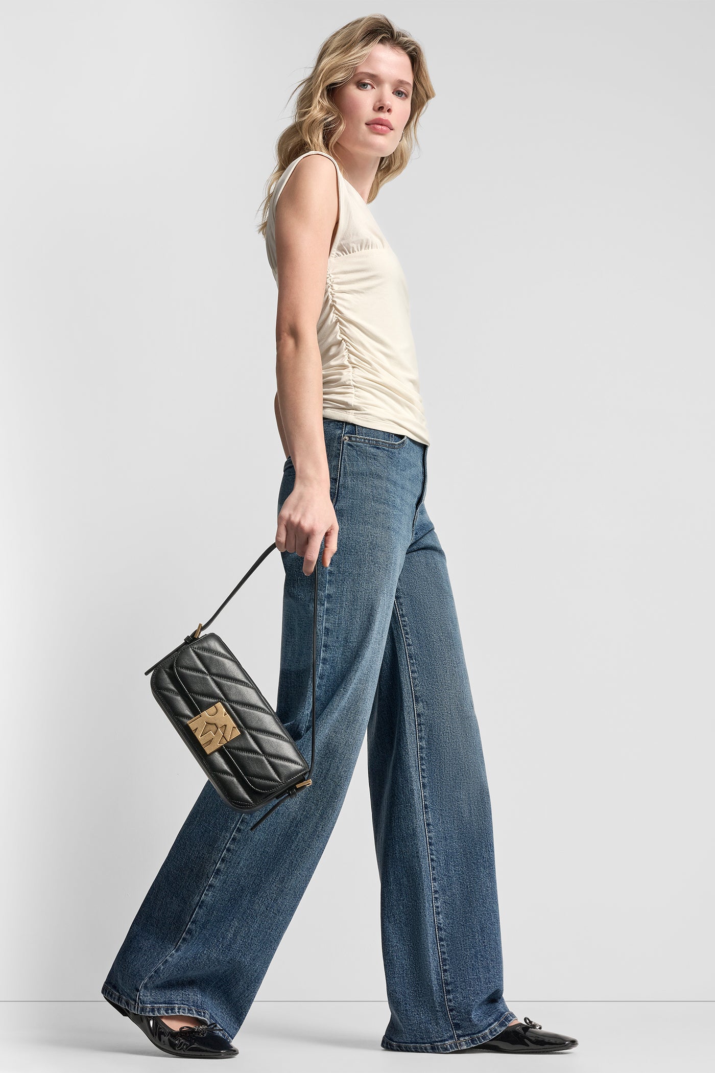RUCHED BODICE SLEEVELESS TOP VIEW 7 | NEW NEUTRALS RUCHED BODICE SLEEVELESS TOP VIEW 7 | NEW NEUTRALS