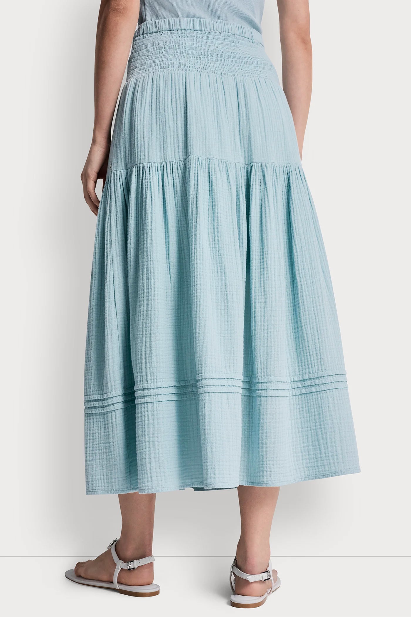 SMOCKED WAIST MAXI TIERED SKIRT VIEW 3 | Women's Clearance SMOCKED WAIST MAXI TIERED SKIRT VIEW 3 | Women's Clearance