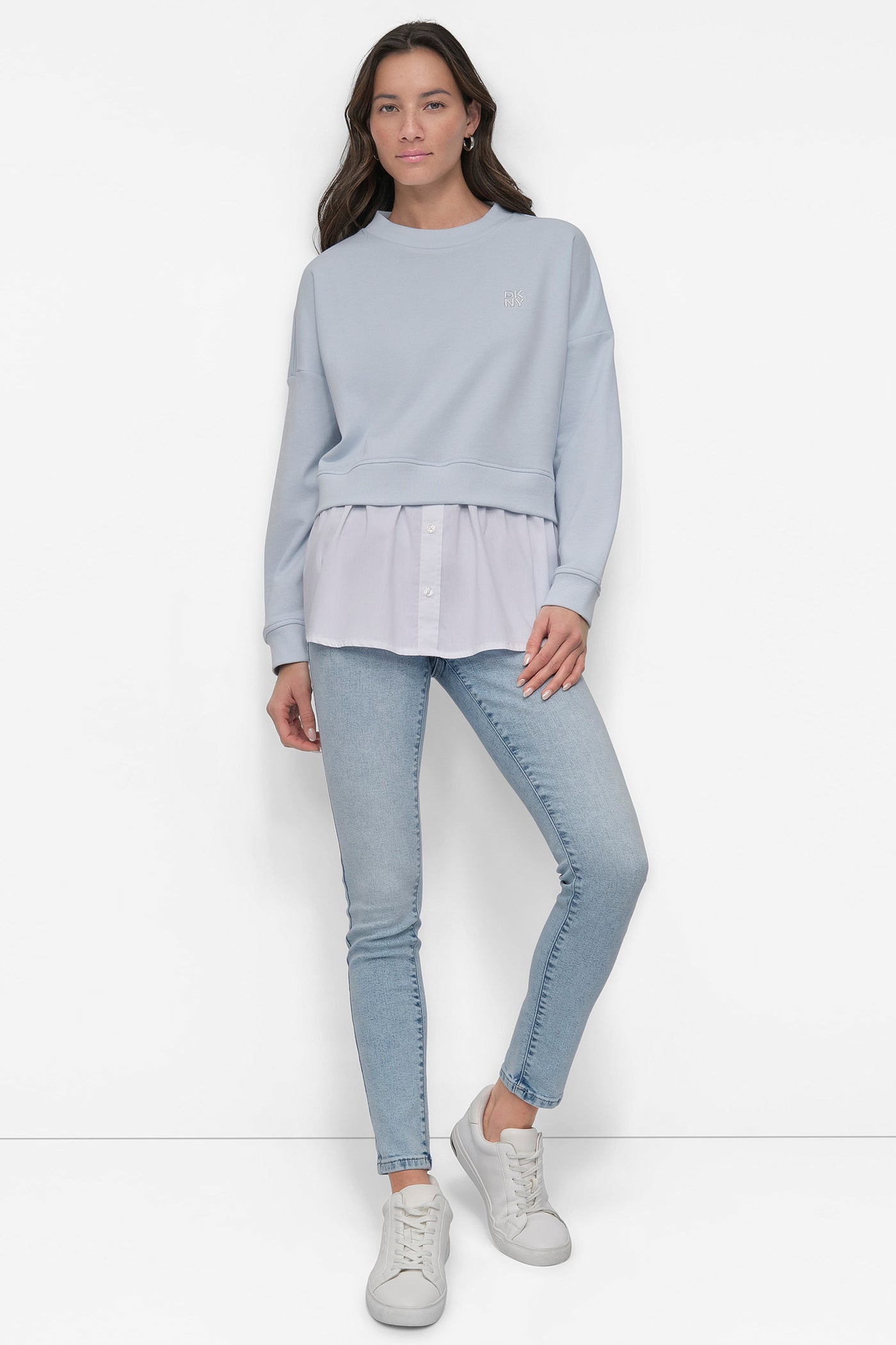 SWEATSHIRT WITH POPLIN SHIRT VIEW 6 SWEATSHIRT WITH POPLIN SHIRT VIEW 6
