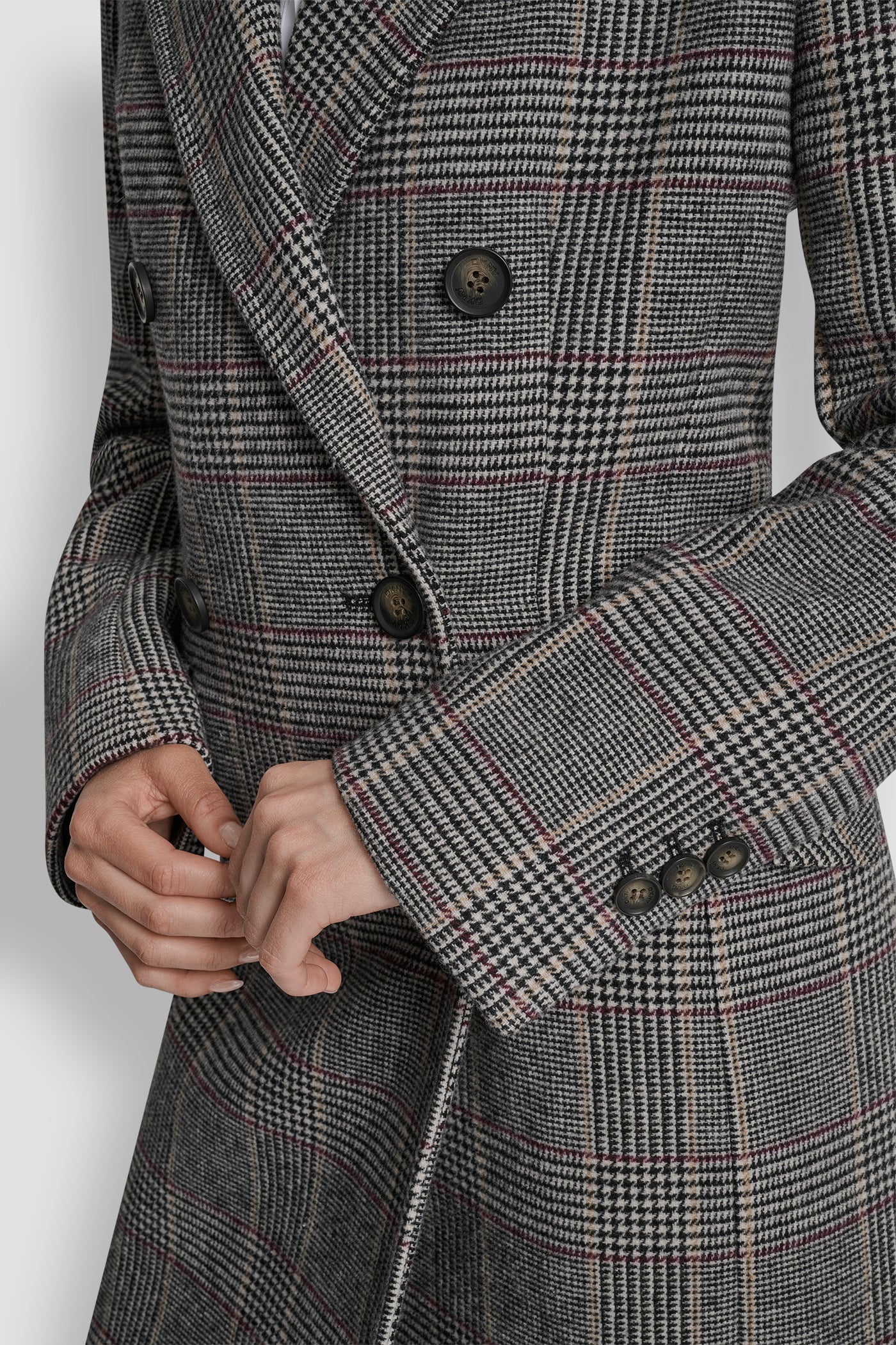 LONG PLAID JACKET VIEW 7 | DKNY Promo LONG PLAID JACKET VIEW 7 | DKNY Promo
