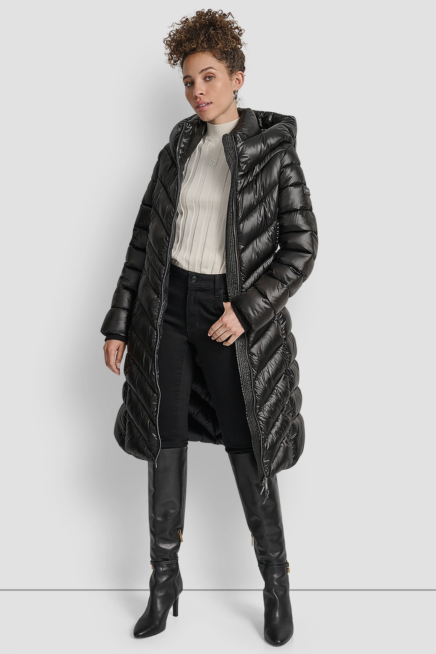 FULL LENGTH HOODED PUFFER VIEW 8 | DKNY Promo FULL LENGTH HOODED PUFFER VIEW 8 | DKNY Promo
