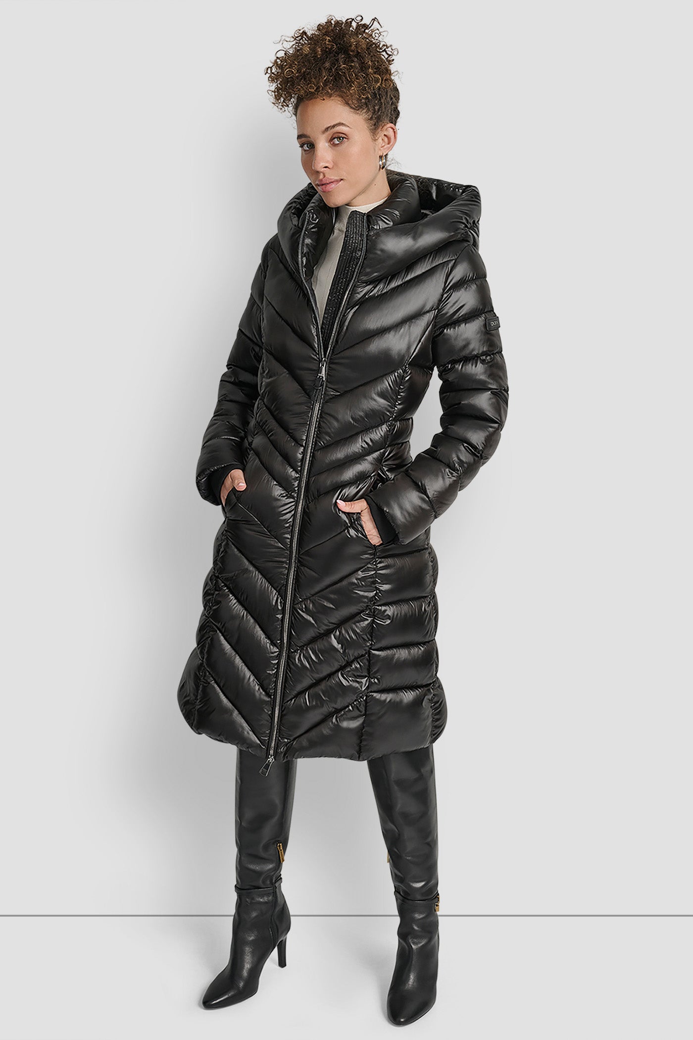 FULL LENGTH HOODED PUFFER VIEW 9 | DKNY Promo FULL LENGTH HOODED PUFFER VIEW 9 | DKNY Promo