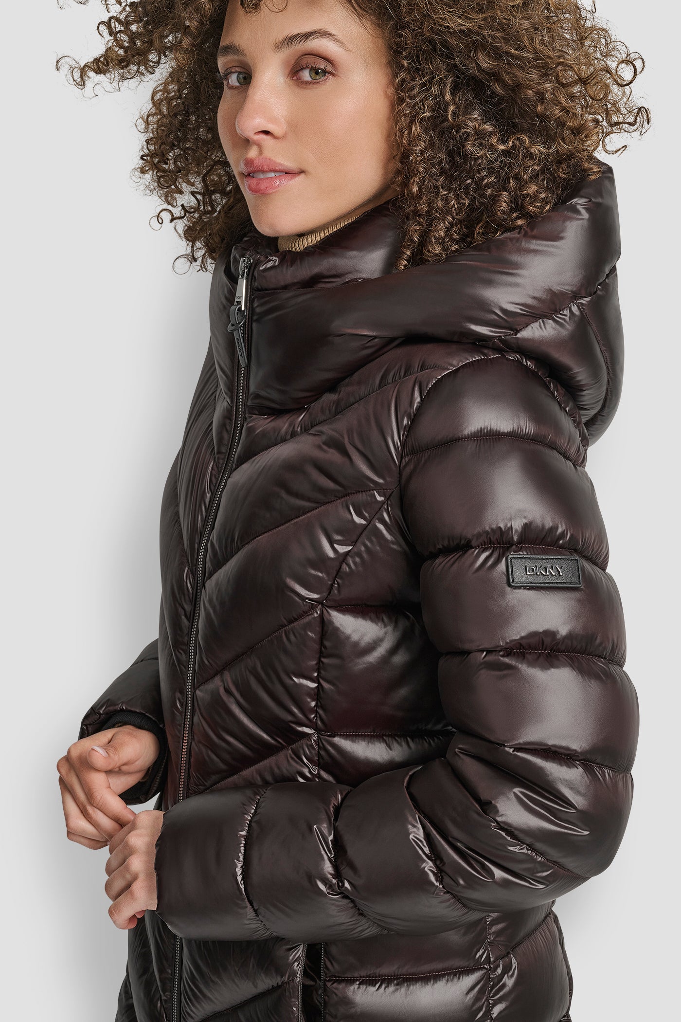 FULL LENGTH HOODED PUFFER VIEW 4 | DKNY Promo FULL LENGTH HOODED PUFFER VIEW 4 | DKNY Promo