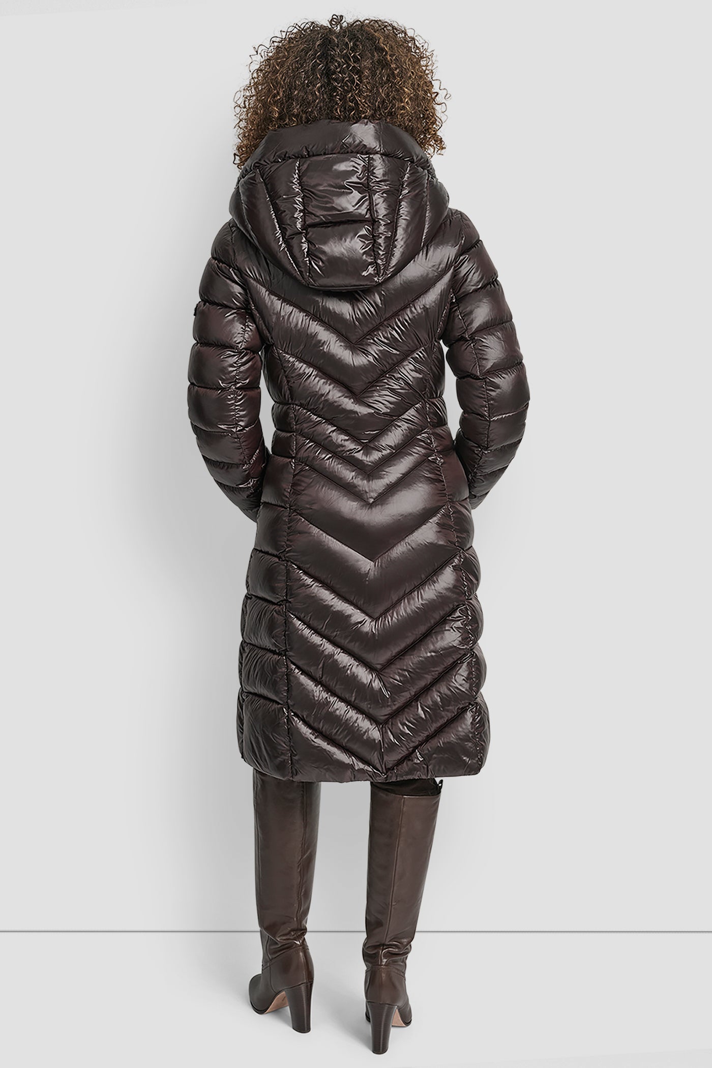 FULL LENGTH HOODED PUFFER VIEW 2 | DKNY Promo FULL LENGTH HOODED PUFFER VIEW 2 | DKNY Promo