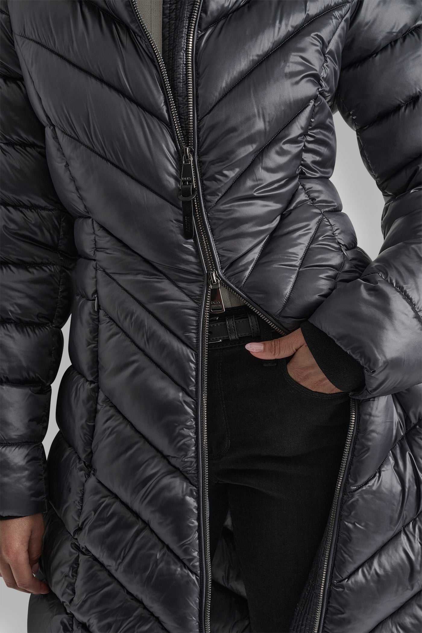FULL LENGTH HOODED PUFFER VIEW 7 | DKNY Promo FULL LENGTH HOODED PUFFER VIEW 7 | DKNY Promo