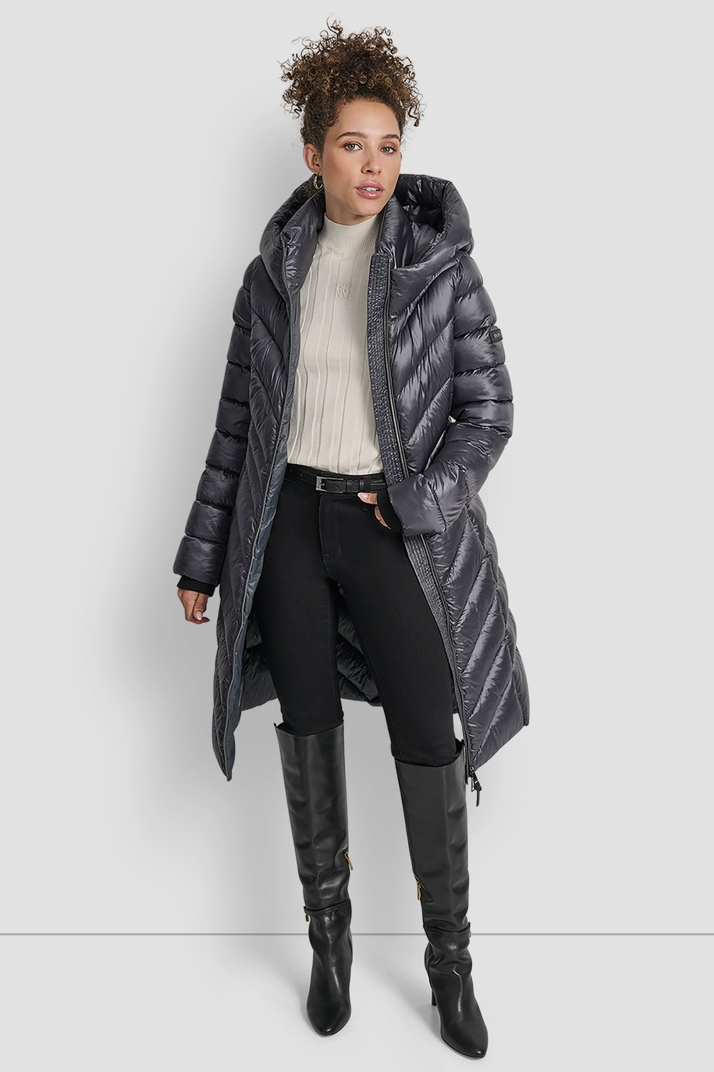 FULL LENGTH HOODED PUFFER VIEW 9 | DKNY Promo FULL LENGTH HOODED PUFFER VIEW 9 | DKNY Promo