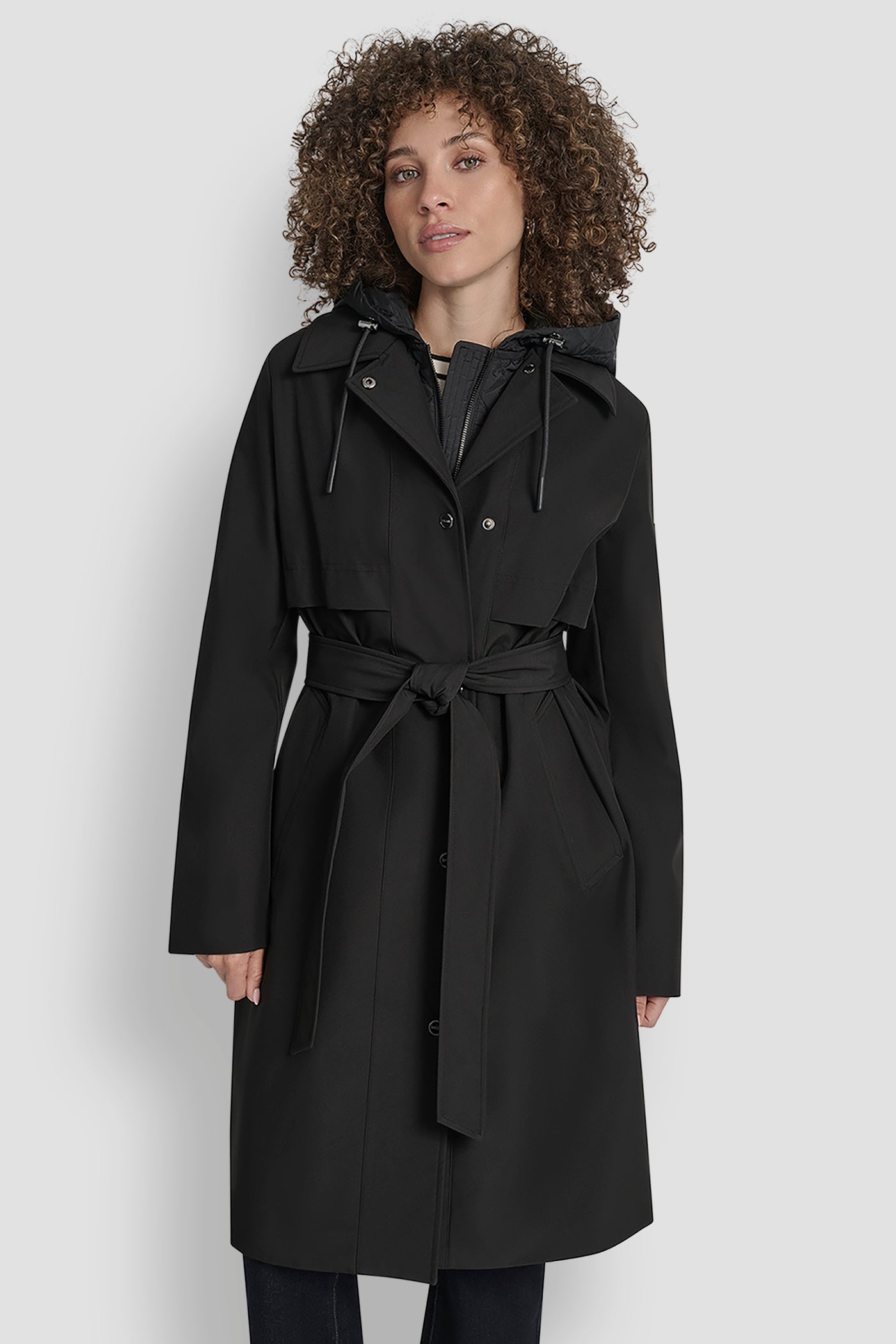 LONG FLEXTECH COAT WITH QUILTED BIB VIEW 8 | New Arrivals LONG FLEXTECH COAT WITH QUILTED BIB VIEW 8 | New Arrivals