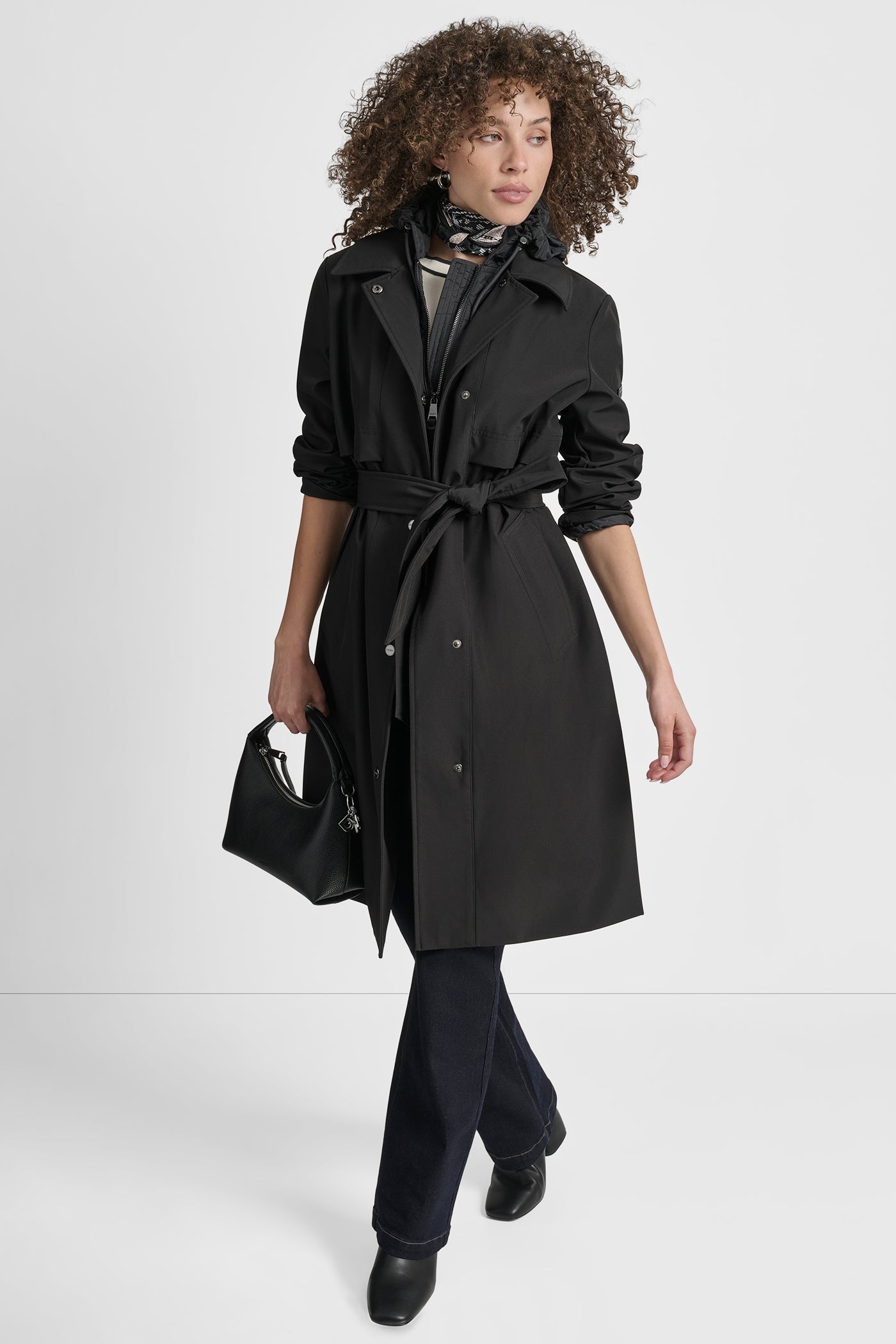 LONG FLEXTECH COAT WITH QUILTED BIB VIEW 11 | New Arrivals LONG FLEXTECH COAT WITH QUILTED BIB VIEW 11 | New Arrivals