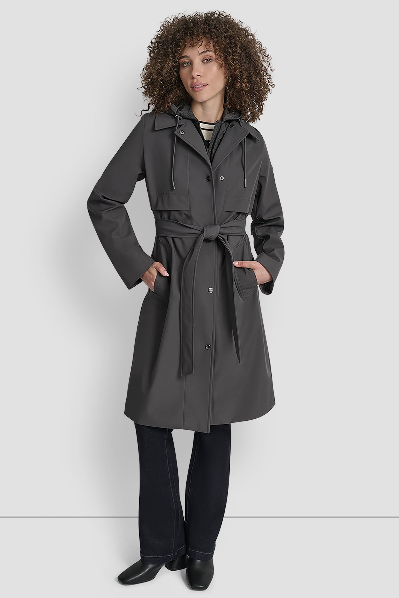 LONG FLEXTECH COAT WITH QUILTED BIB VIEW 10 | New Arrivals LONG FLEXTECH COAT WITH QUILTED BIB VIEW 10 | New Arrivals