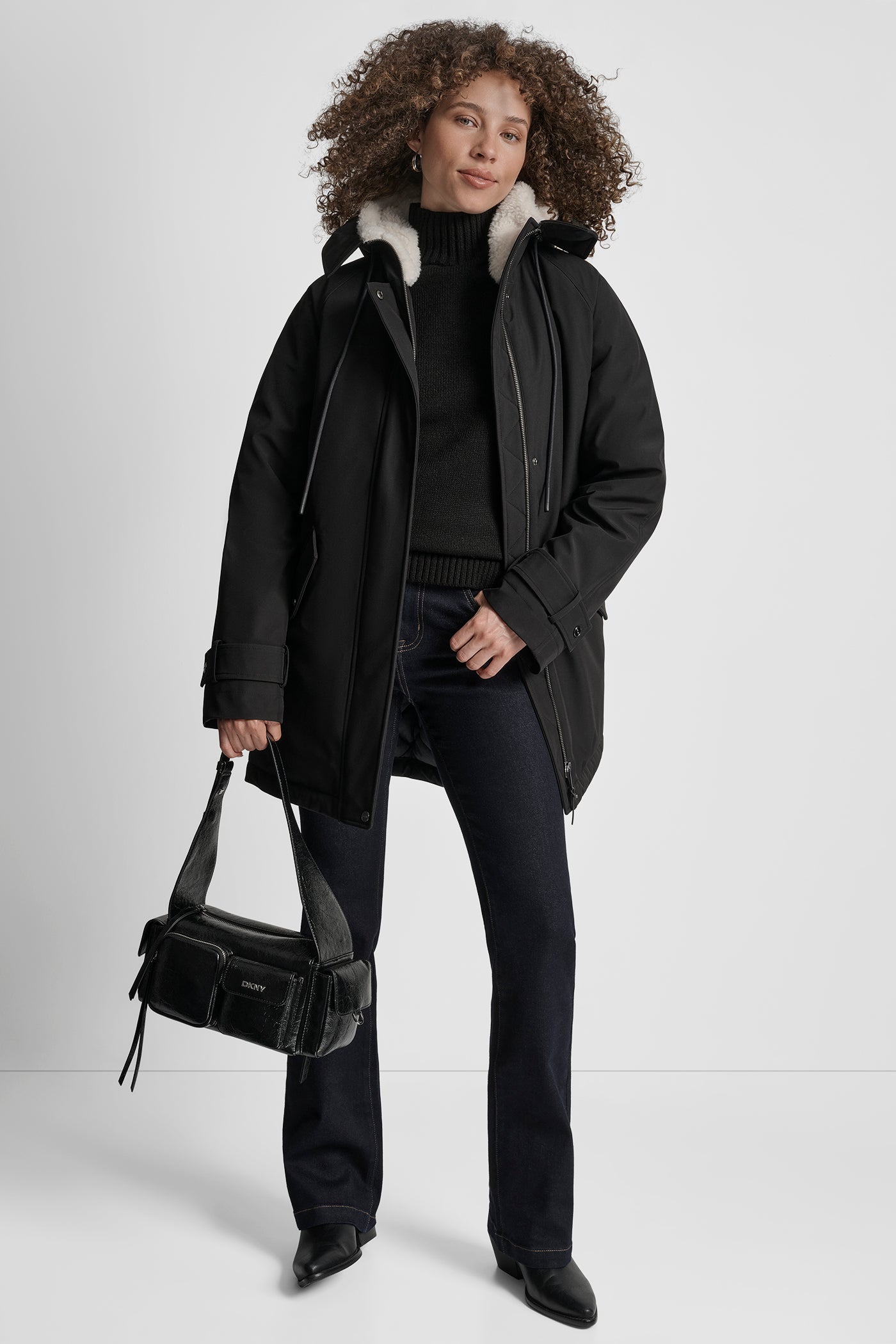 MID LENGTH FLEXTECH COAT WITH FUR HOOD VIEW 9 | Cold Weather Coats MID LENGTH FLEXTECH COAT WITH FUR HOOD VIEW 9 | Cold Weather Coats