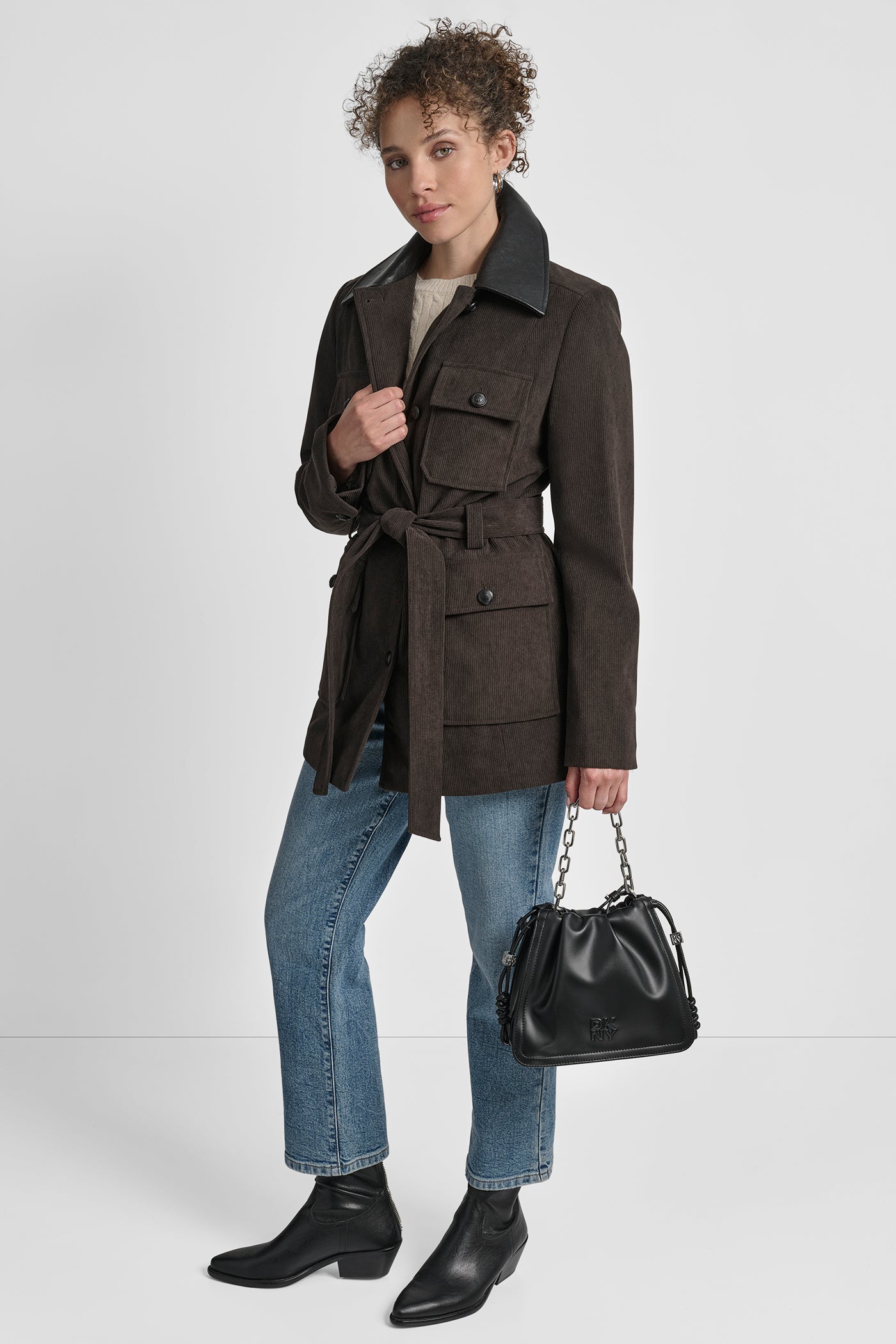 TIE WAIST CORDUROY JACKET WITH FAUX COLLAR VIEW 7 | WOMENS COATS & JACKETS TIE WAIST CORDUROY JACKET WITH FAUX COLLAR VIEW 7 | WOMENS COATS & JACKETS