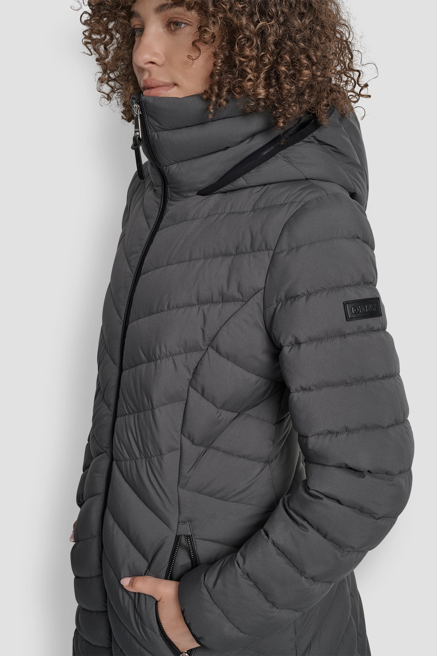 HOODED STAND COLLAR PUFFER VIEW 5 | Women's Clearance HOODED STAND COLLAR PUFFER VIEW 5 | Women's Clearance