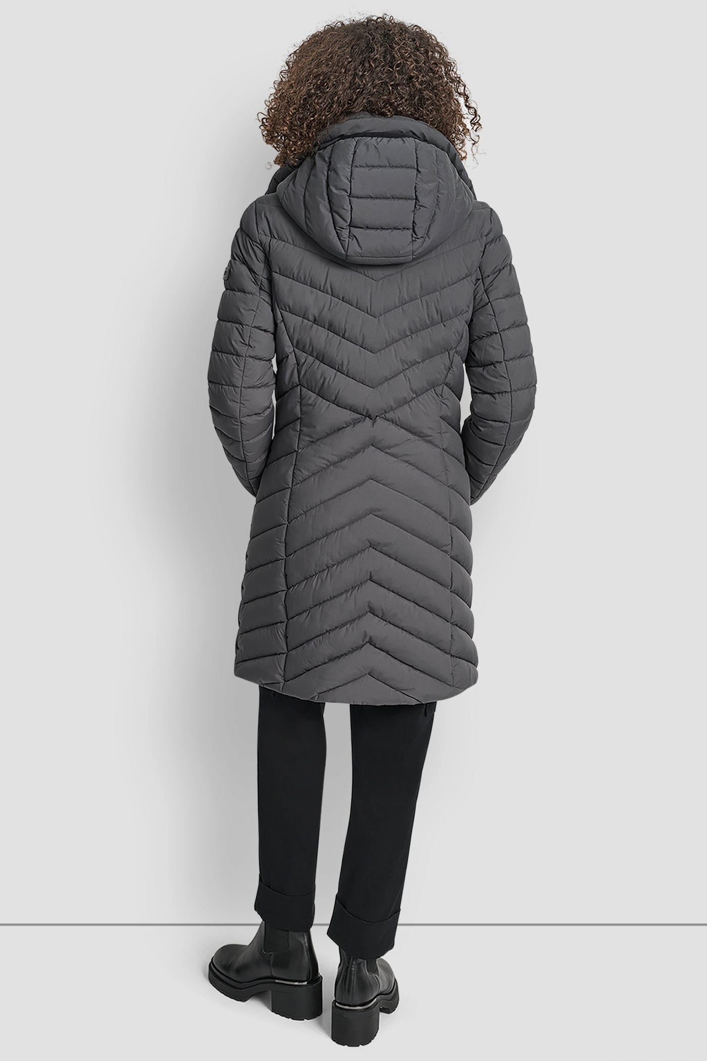HOODED STAND COLLAR PUFFER VIEW 3 | Women's Clearance HOODED STAND COLLAR PUFFER VIEW 3 | Women's Clearance