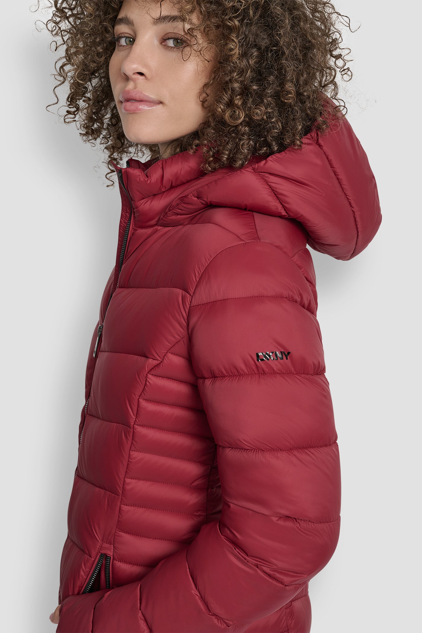 MIDI PUFFER JACKET WITH SIDE POCKETS VIEW 4 | Clothing MIDI PUFFER JACKET WITH SIDE POCKETS VIEW 4 | Clothing
