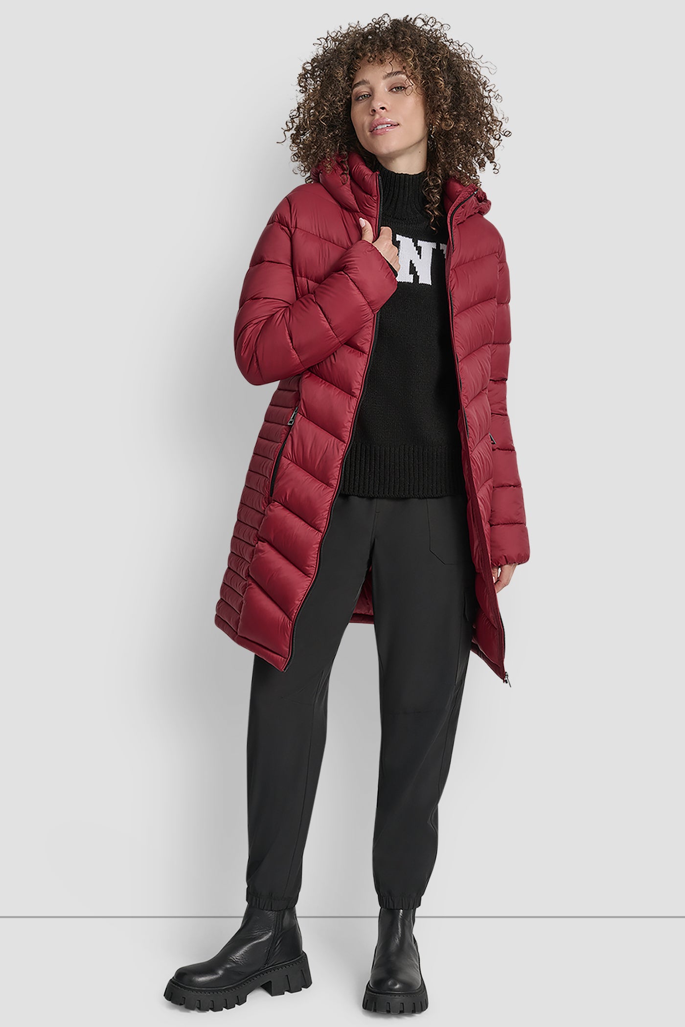 MIDI PUFFER JACKET WITH SIDE POCKETS VIEW 7 | Clothing MIDI PUFFER JACKET WITH SIDE POCKETS VIEW 7 | Clothing
