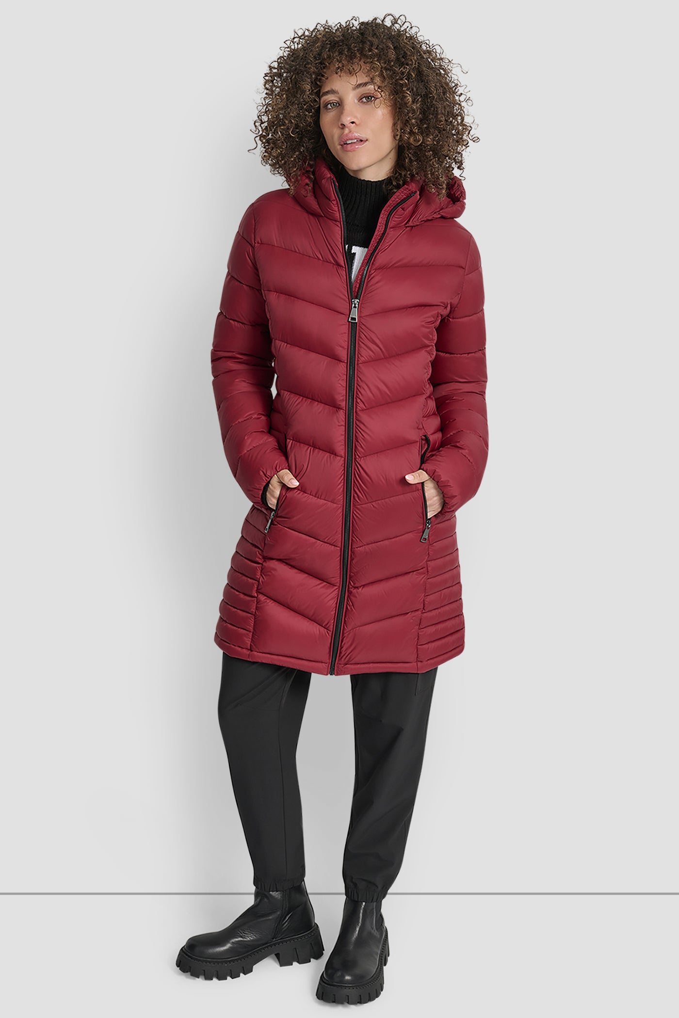 MIDI PUFFER JACKET WITH SIDE POCKETS VIEW 6 | Clothing MIDI PUFFER JACKET WITH SIDE POCKETS VIEW 6 | Clothing