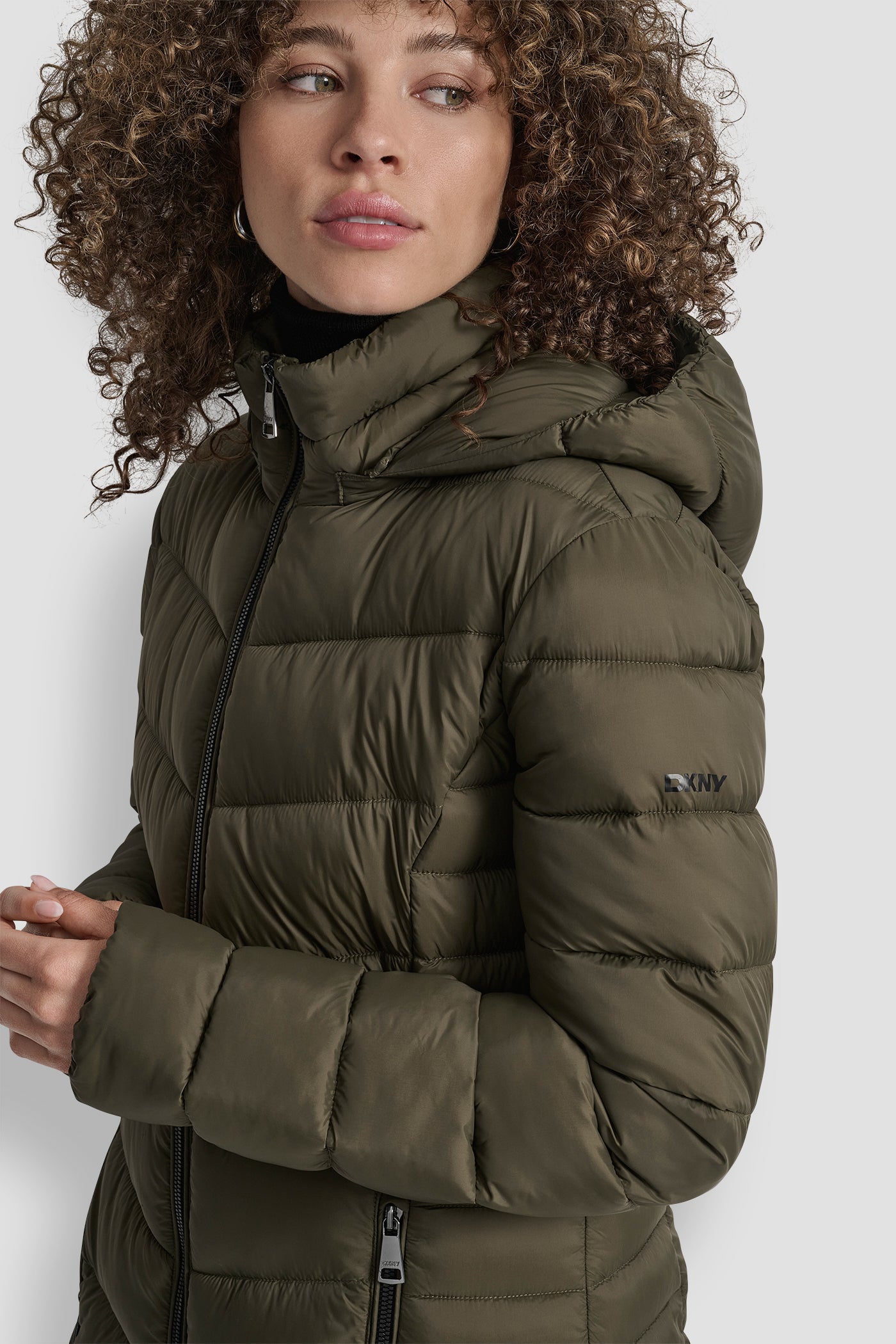 MIDI PUFFER JACKET WITH SIDE POCKETS VIEW 4 | WOMENS COATS & JACKETS MIDI PUFFER JACKET WITH SIDE POCKETS VIEW 4 | WOMENS COATS & JACKETS