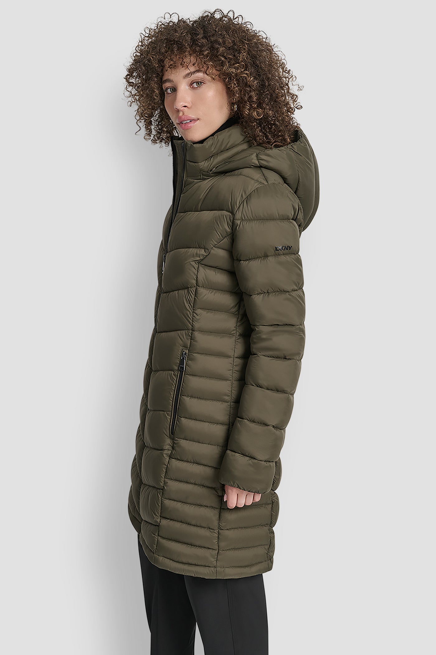MIDI PUFFER JACKET WITH SIDE POCKETS VIEW 3 | WOMENS COATS & JACKETS MIDI PUFFER JACKET WITH SIDE POCKETS VIEW 3 | WOMENS COATS & JACKETS