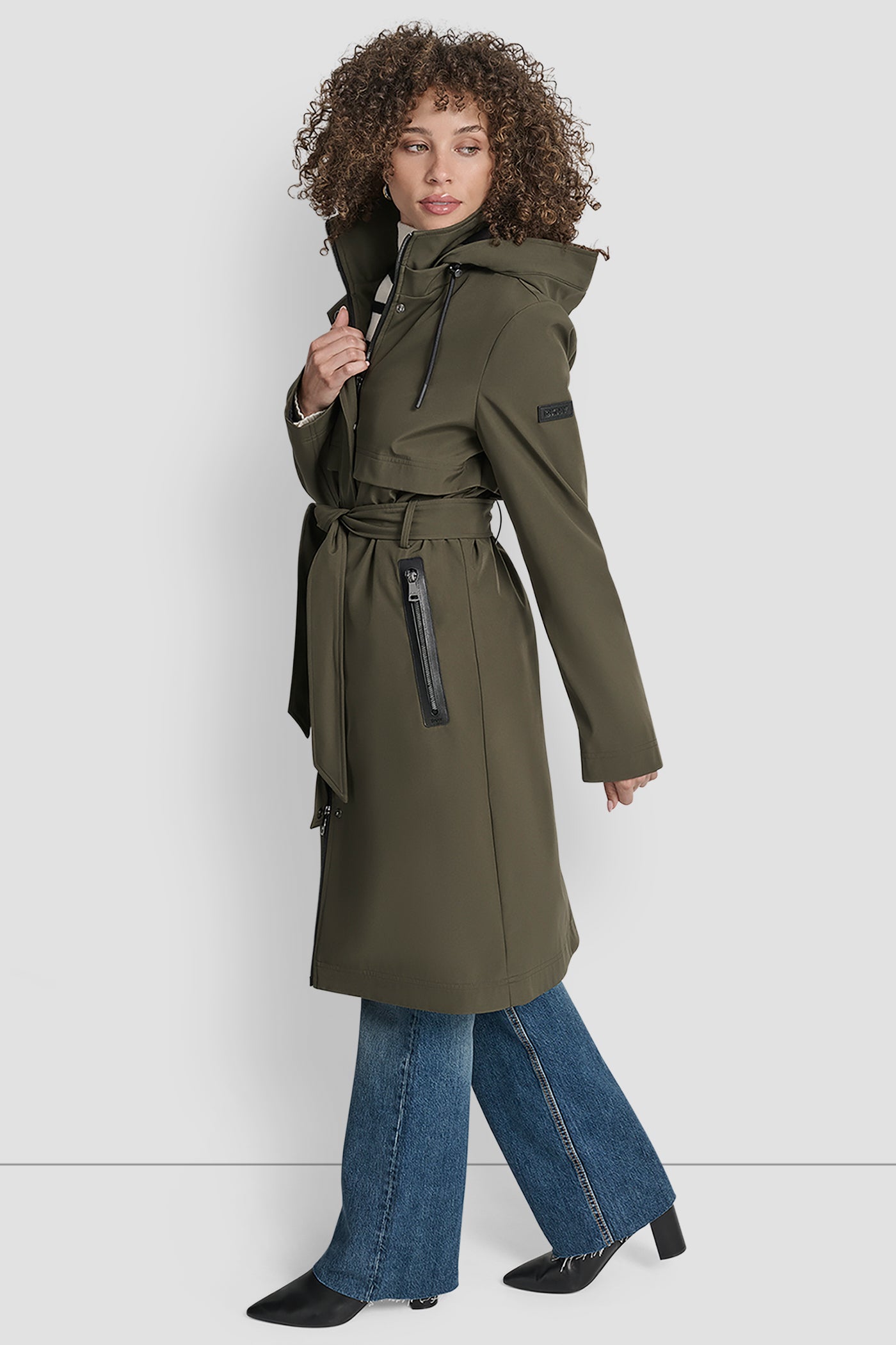 LONG WAIST BELT TRENCH COAT VIEW 3 | WOMENS COATS & JACKETS LONG WAIST BELT TRENCH COAT VIEW 3 | WOMENS COATS & JACKETS