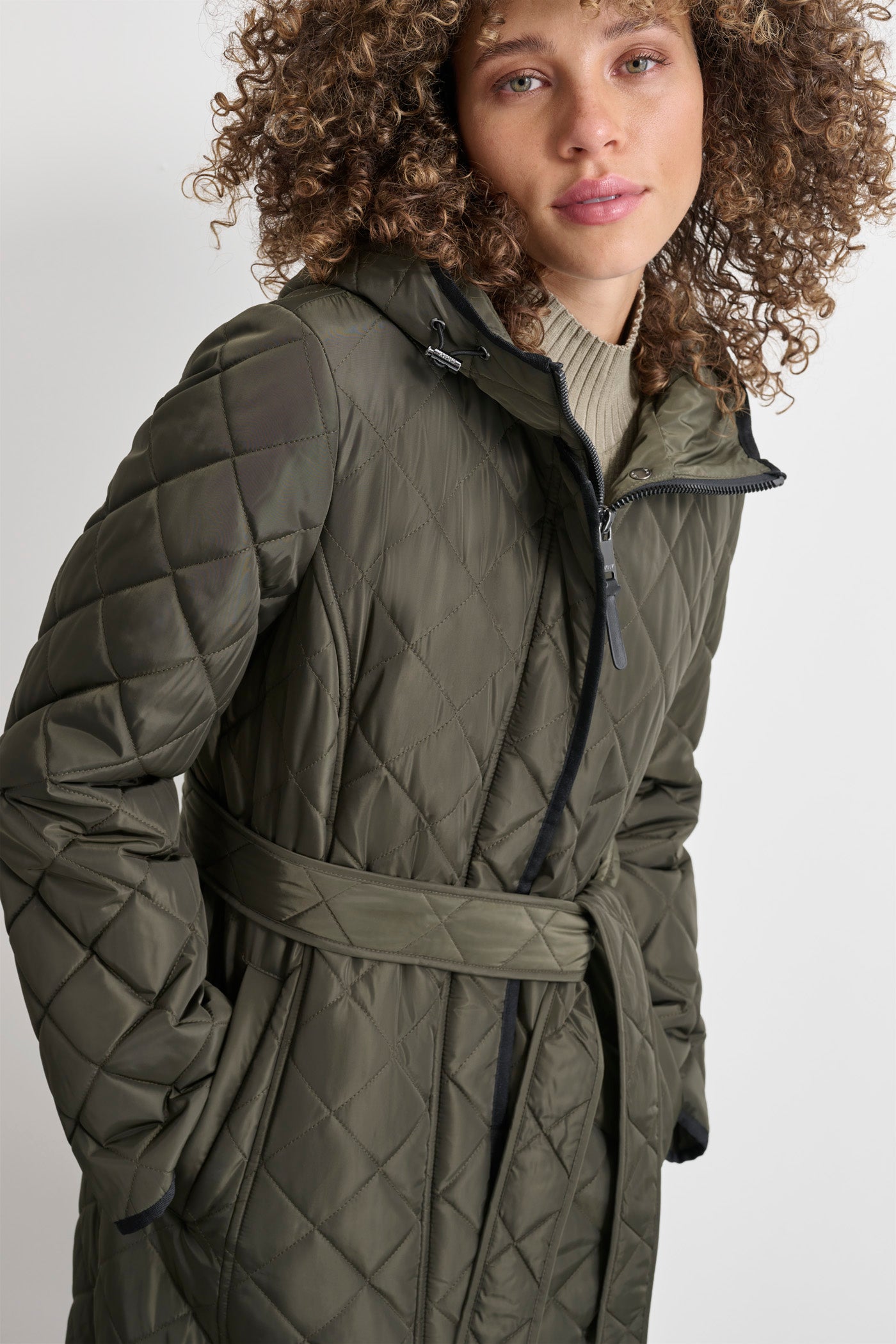 Long Quilted Trench VIEW 6 Long Quilted Trench VIEW 6