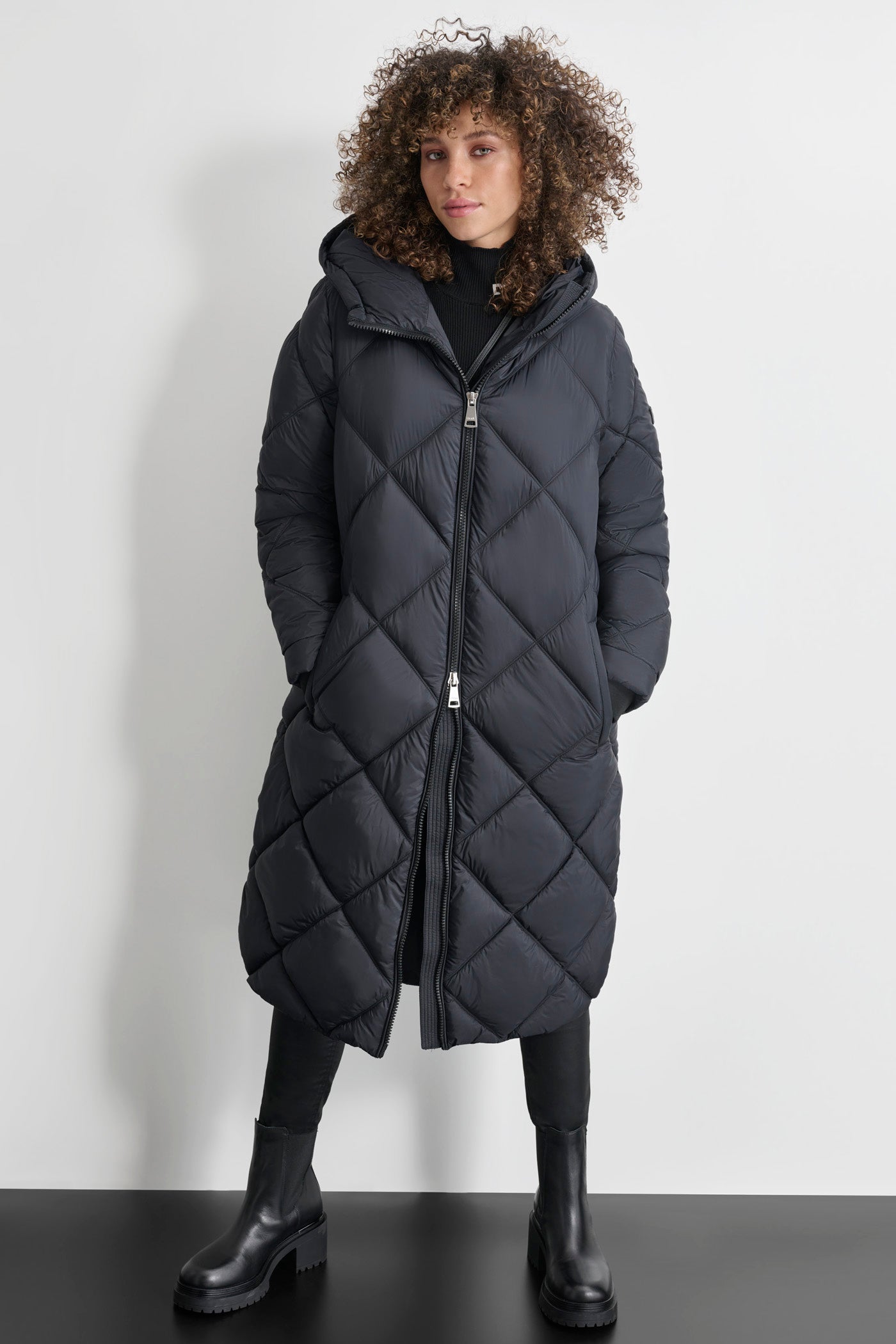 SILKY LONG QUILTED PARKA VIEW 1 | Clothing SILKY LONG QUILTED PARKA VIEW 1 | Clothing