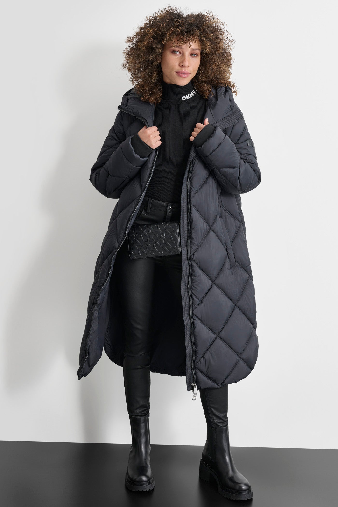 SILKY LONG QUILTED PARKA VIEW 3 | Clothing SILKY LONG QUILTED PARKA VIEW 3 | Clothing