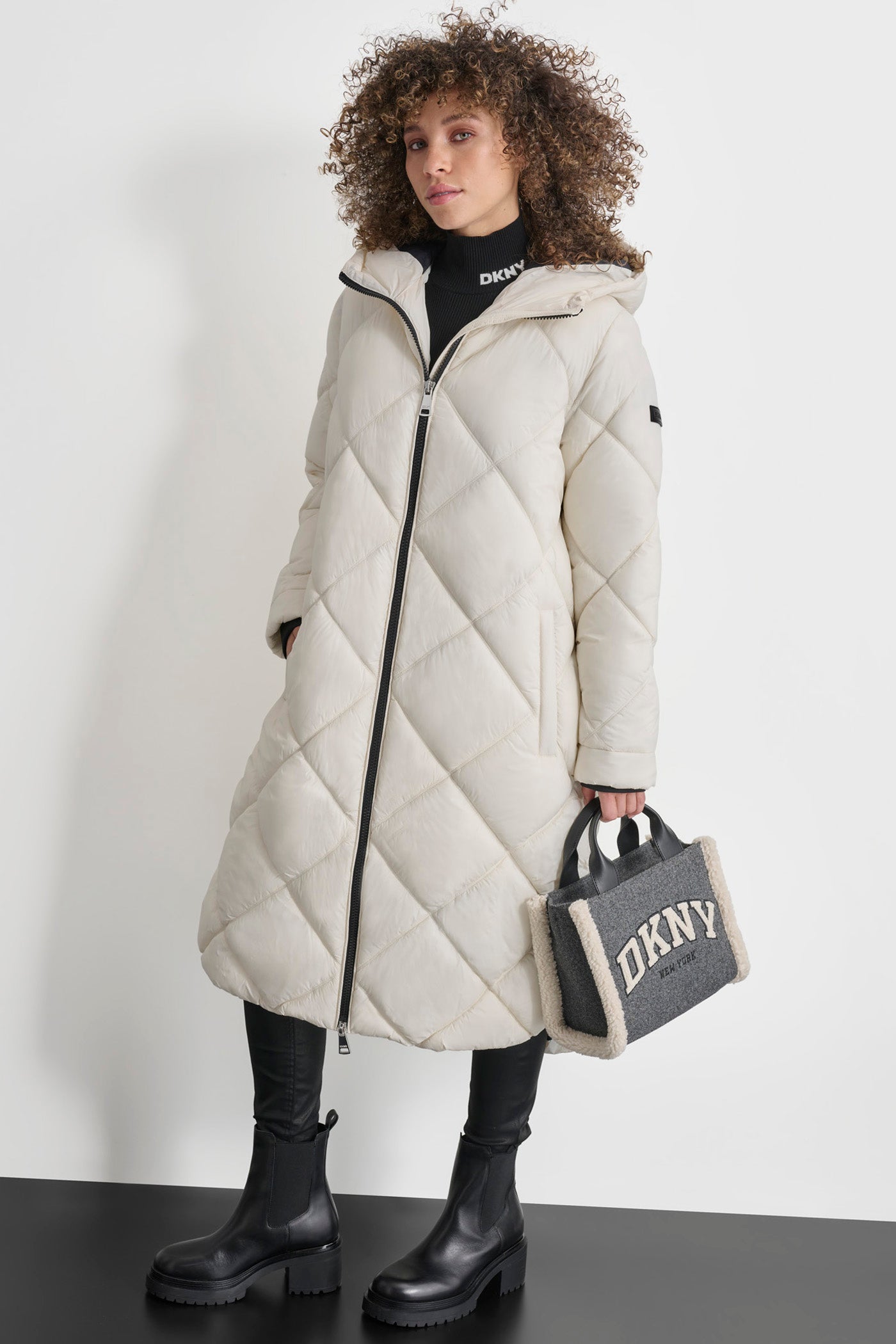 SILKY LONG QUILTED PARKA VIEW 1 | New Arrivals SILKY LONG QUILTED PARKA VIEW 1 | New Arrivals