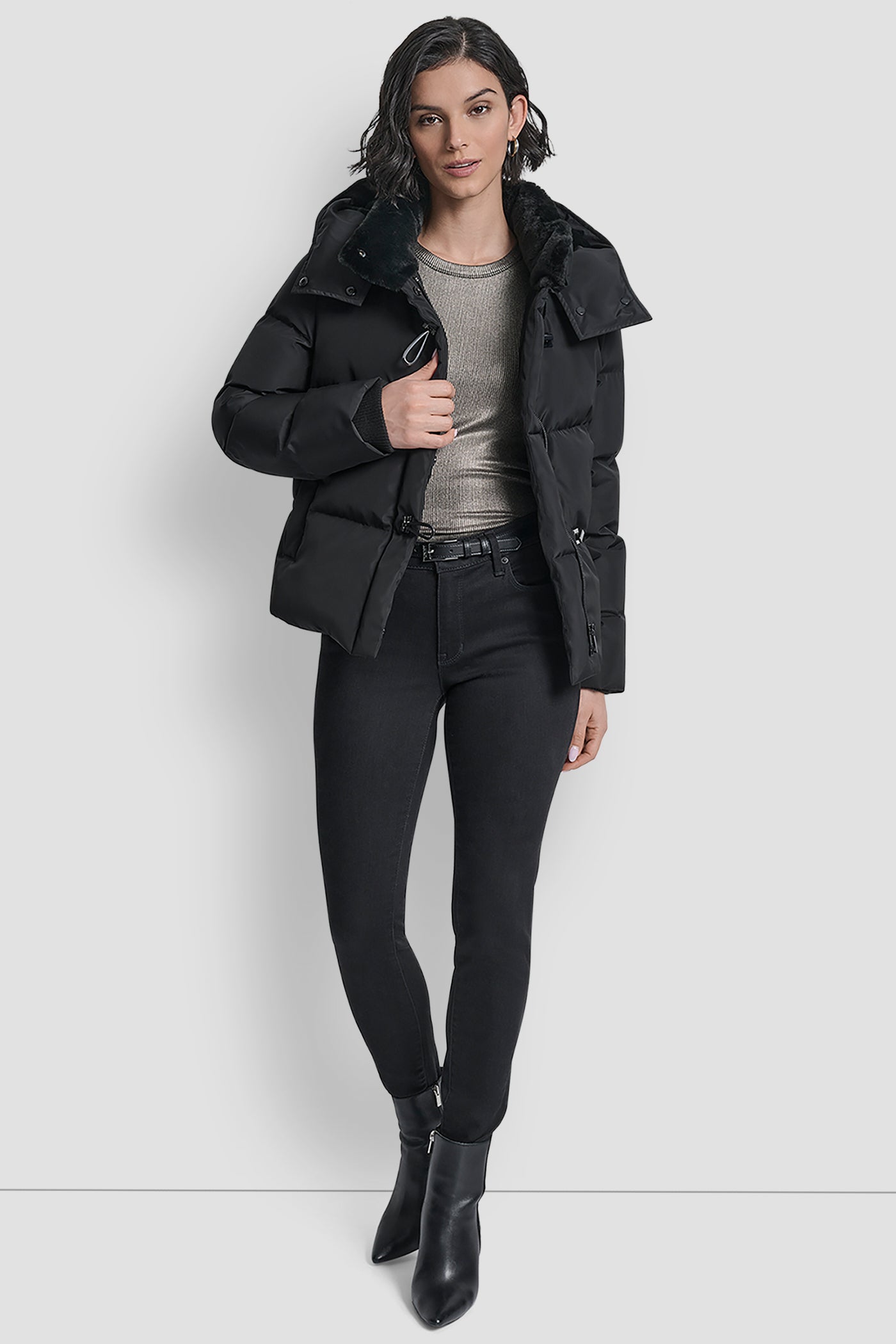 PLUSH PUFFER WITH TOGGLE AND FUR HOOD VIEW 7 | Cold Weather Coats PLUSH PUFFER WITH TOGGLE AND FUR HOOD VIEW 7 | Cold Weather Coats