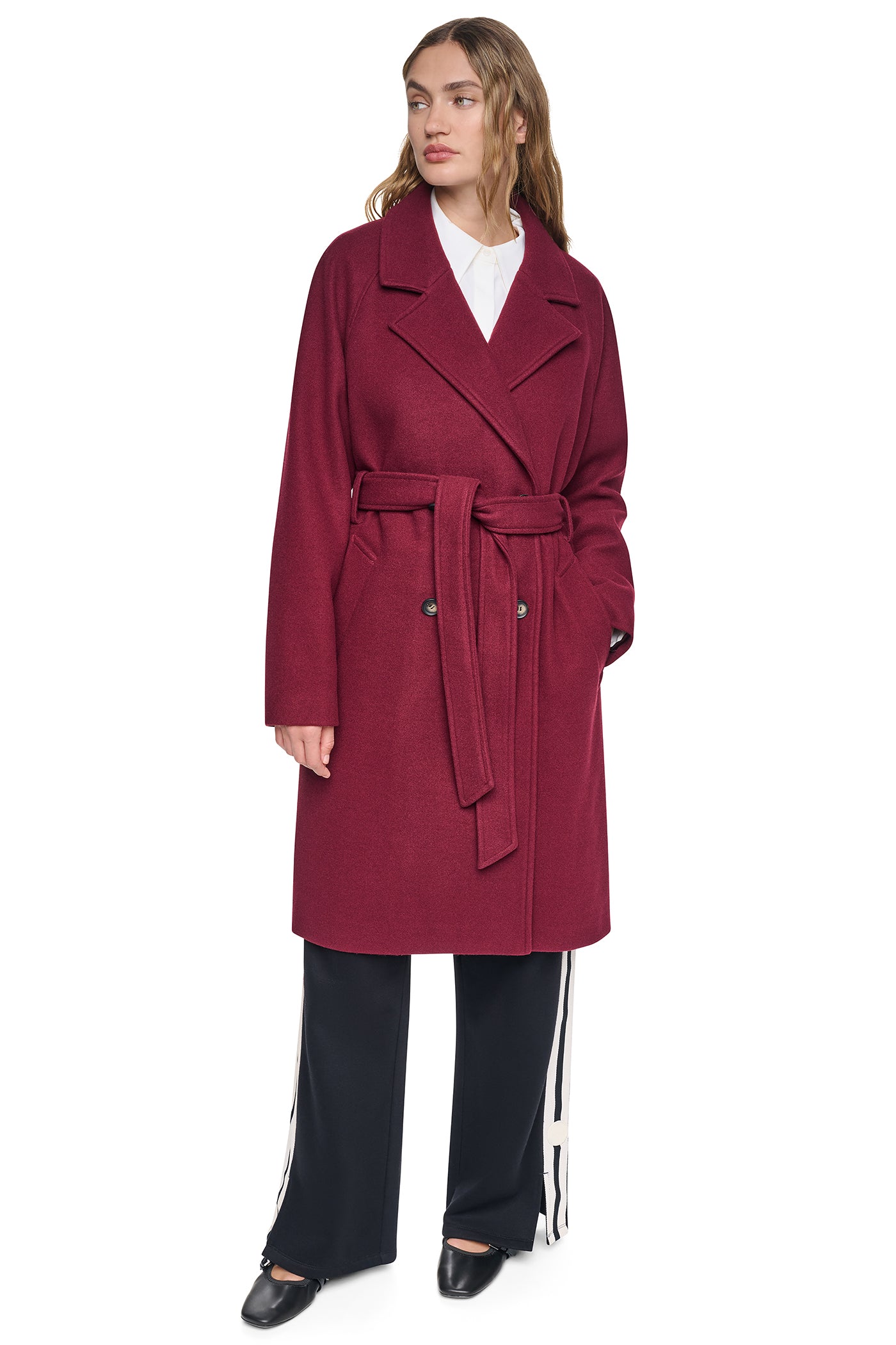 DOUBLE BREASTED WRAP COAT View 1 | Coat's Sale DOUBLE BREASTED WRAP COAT View 1 | Coat's Sale