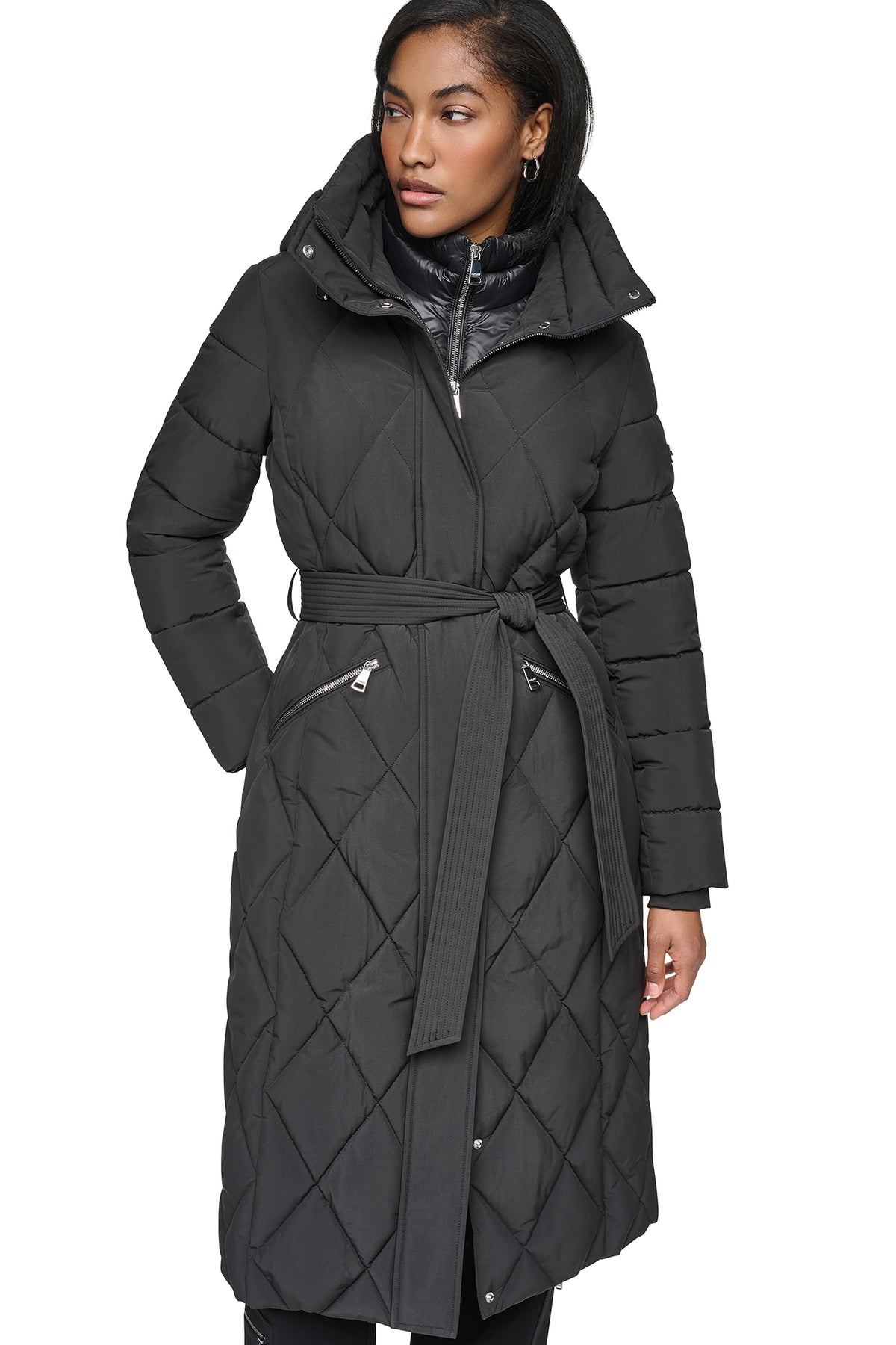 QUILTED MAXI PUFFER WITH BIB View 1 | Weekend Event 40% off Select Styles QUILTED MAXI PUFFER WITH BIB View 1 | Weekend Event 40% off Select Styles