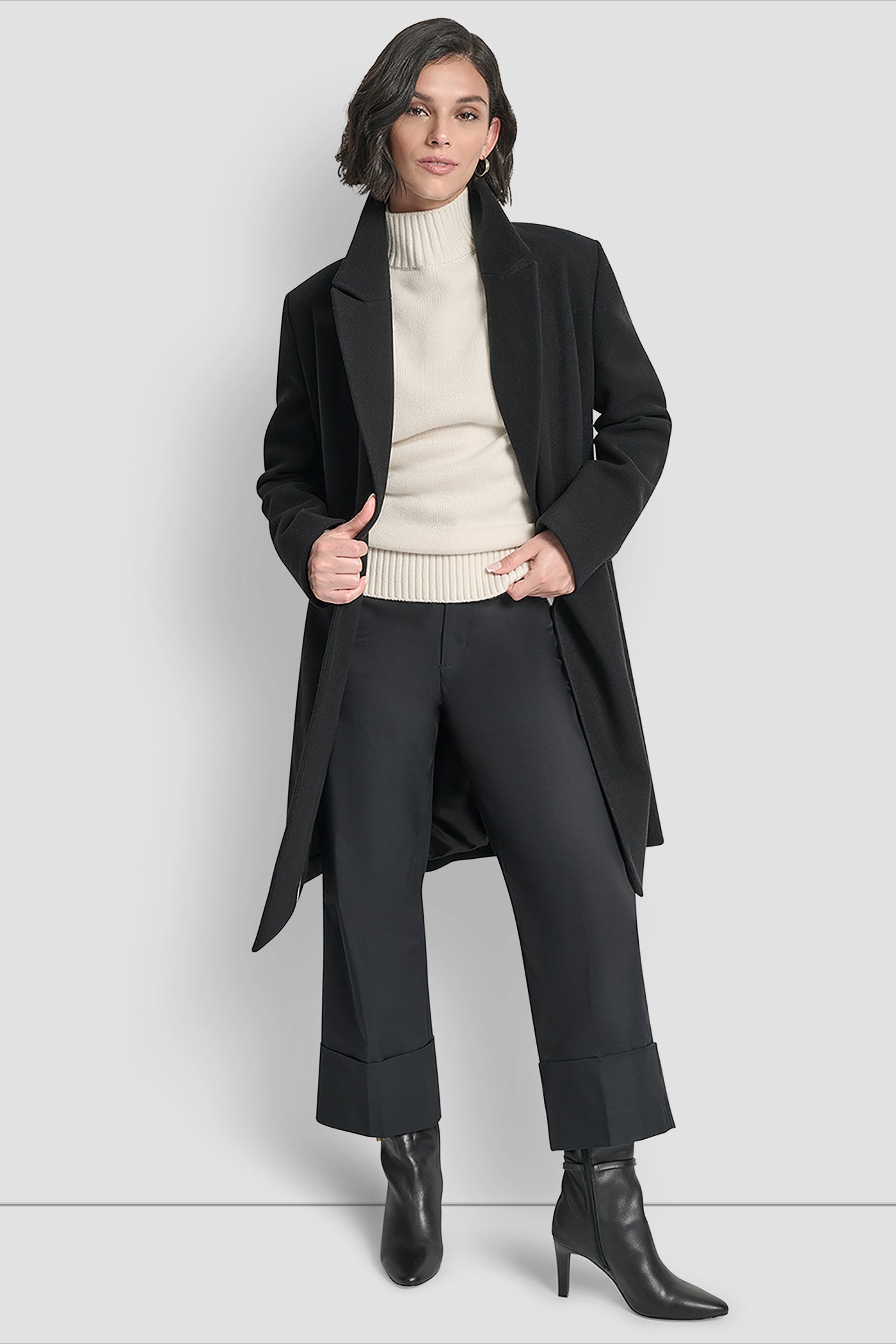 DOUBLE BREASTED FAUX WOOL COAT VIEW 7 | DKNY Promo DOUBLE BREASTED FAUX WOOL COAT VIEW 7 | DKNY Promo