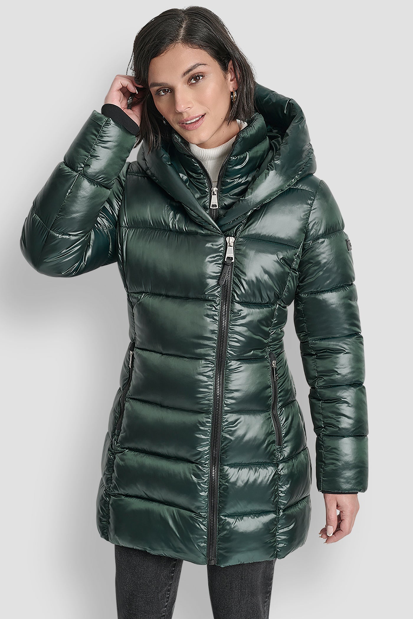 PEARLIZED PUFFER WITH HOOD VIEW 7 | New clothing PEARLIZED PUFFER WITH HOOD VIEW 7 | New clothing