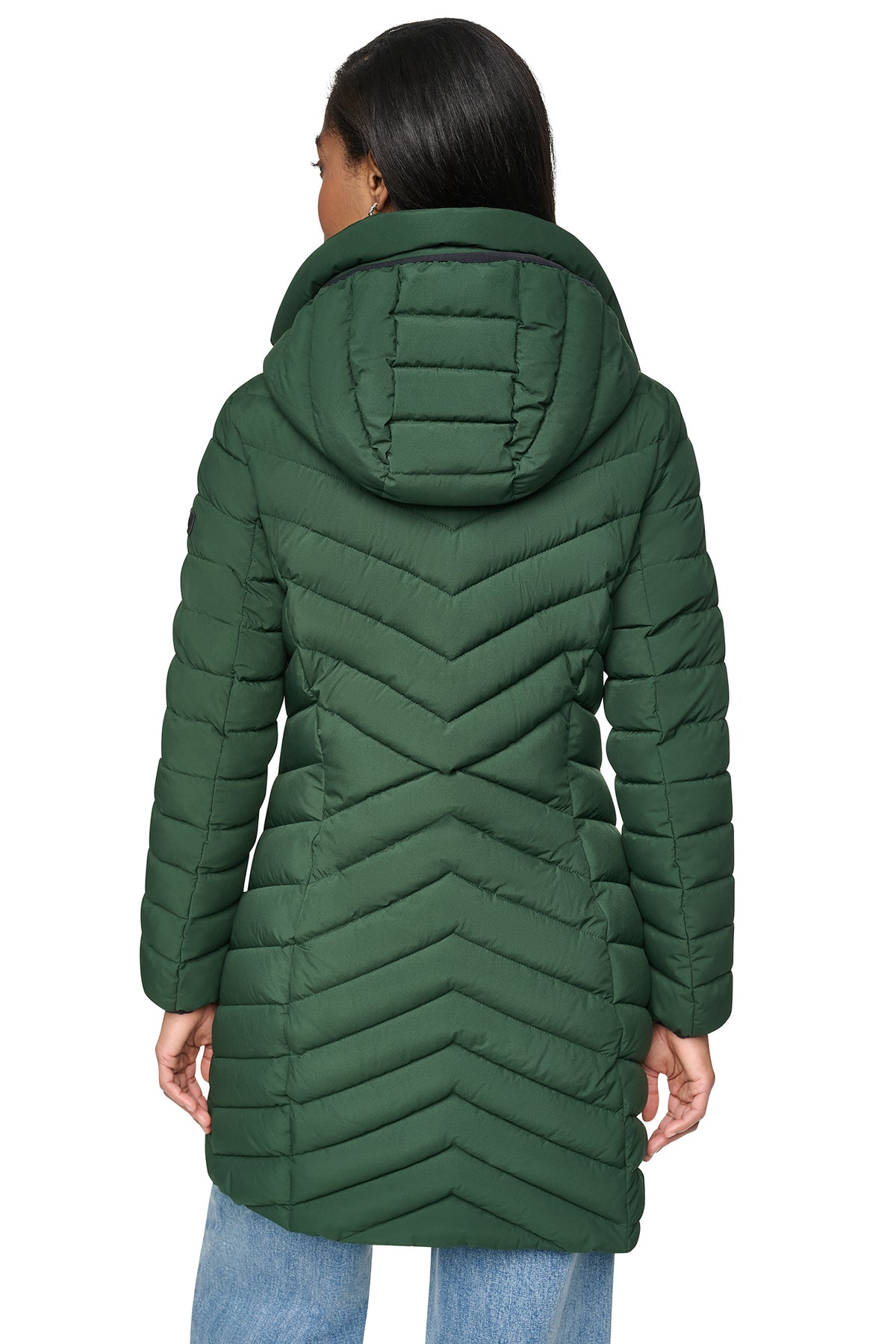 BIB FRONT HOODED PUFFER VIEW 2