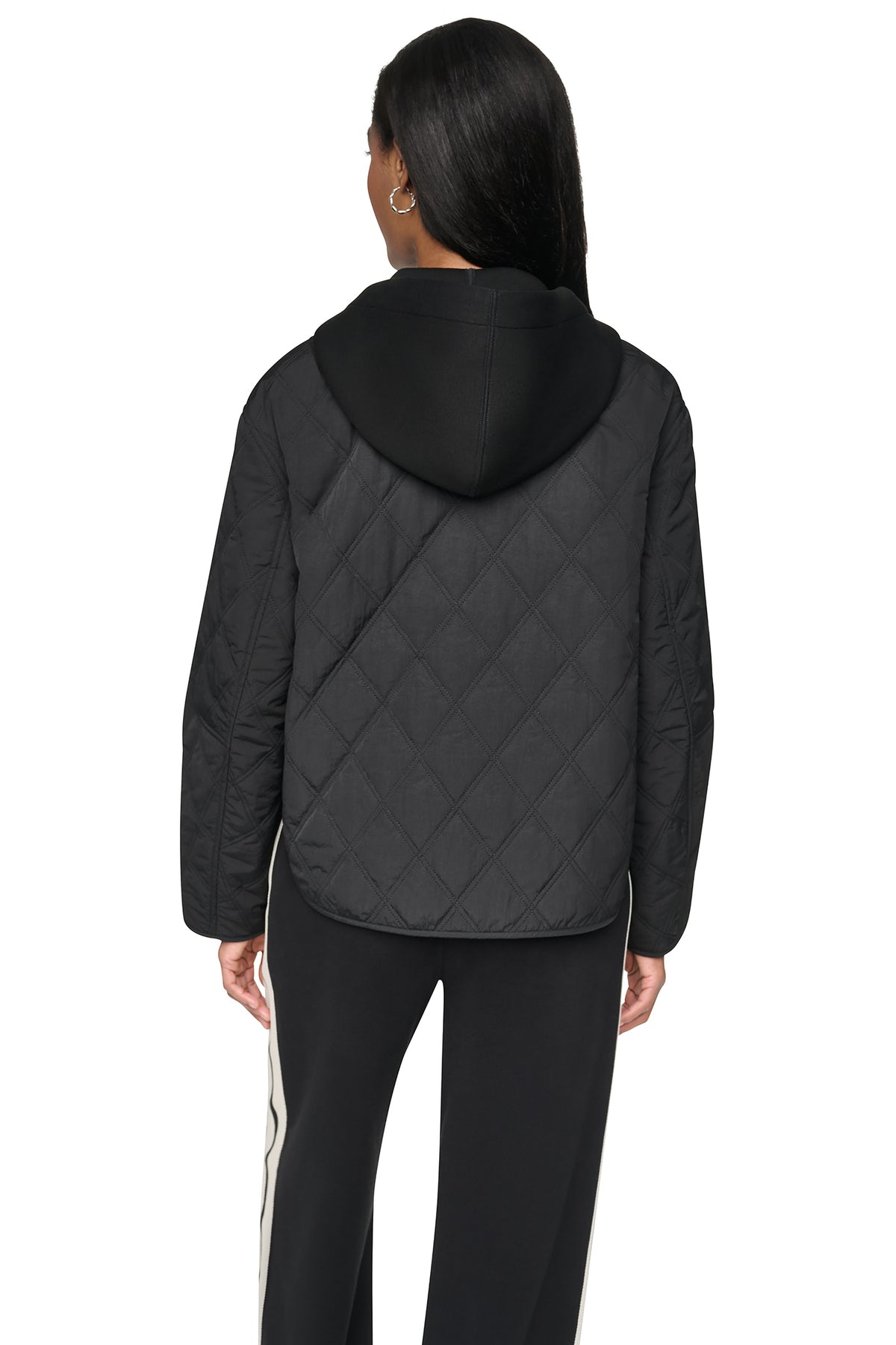QUILTED JACKET WITH KNIT BIB View 2 | Coat's Sale QUILTED JACKET WITH KNIT BIB View 2 | Coat's Sale