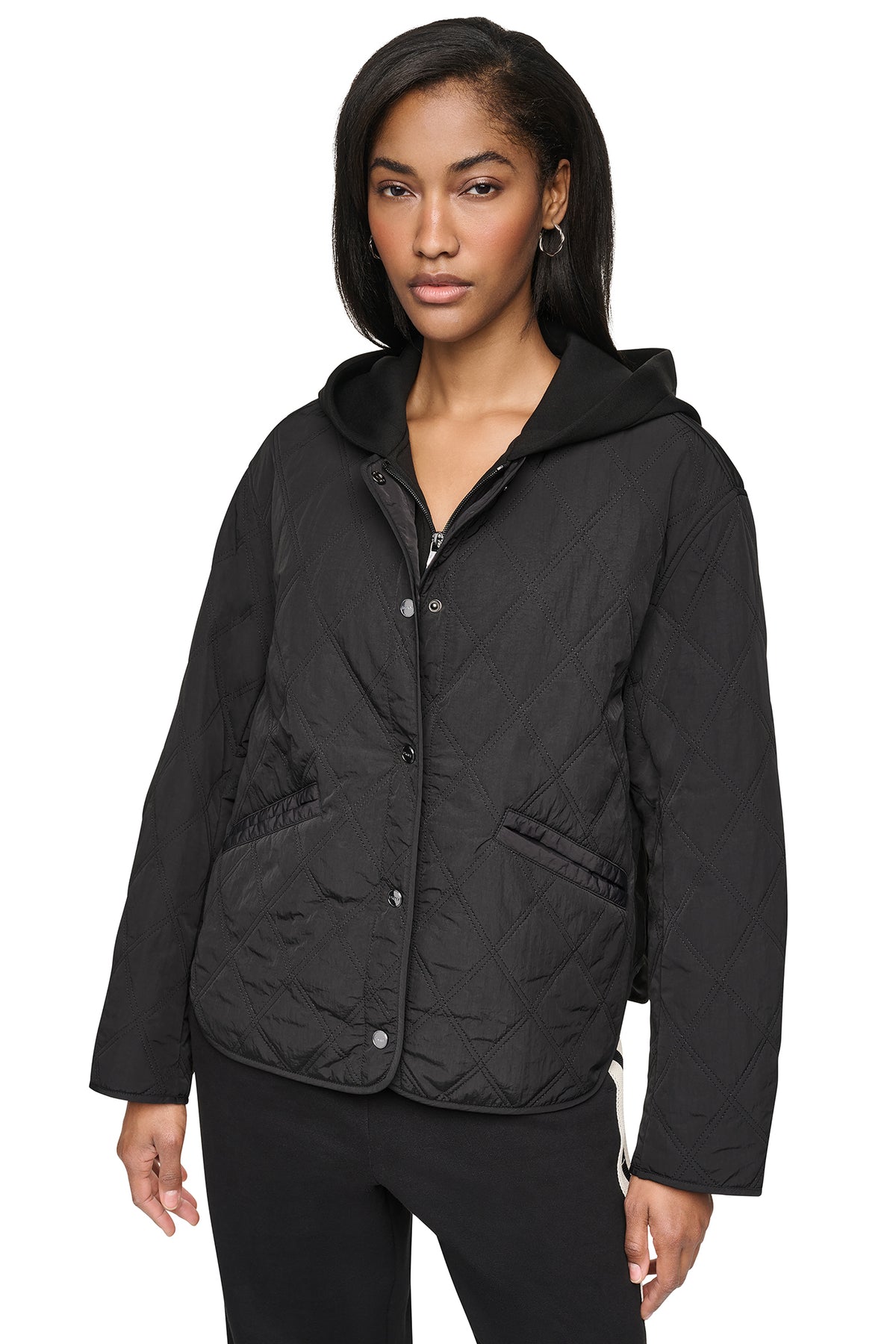 QUILTED JACKET WITH KNIT BIB View 1 | Coat's Sale QUILTED JACKET WITH KNIT BIB View 1 | Coat's Sale