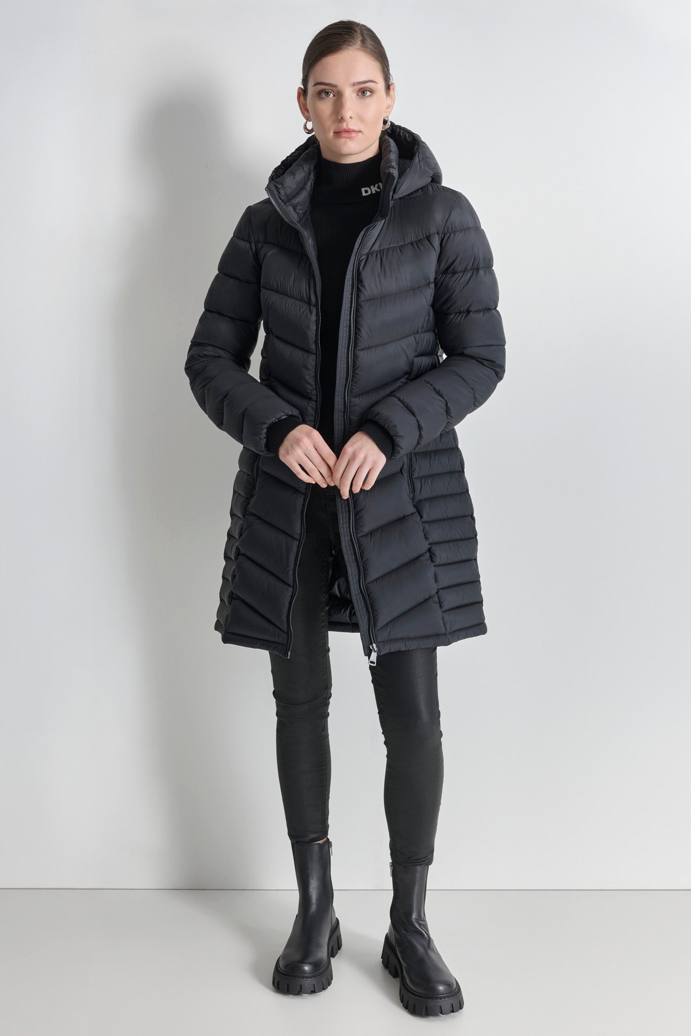 MIDI PUFFER JACKET WITH SIDE POCKETS VIEW 5 | New clothing MIDI PUFFER JACKET WITH SIDE POCKETS VIEW 5 | New clothing