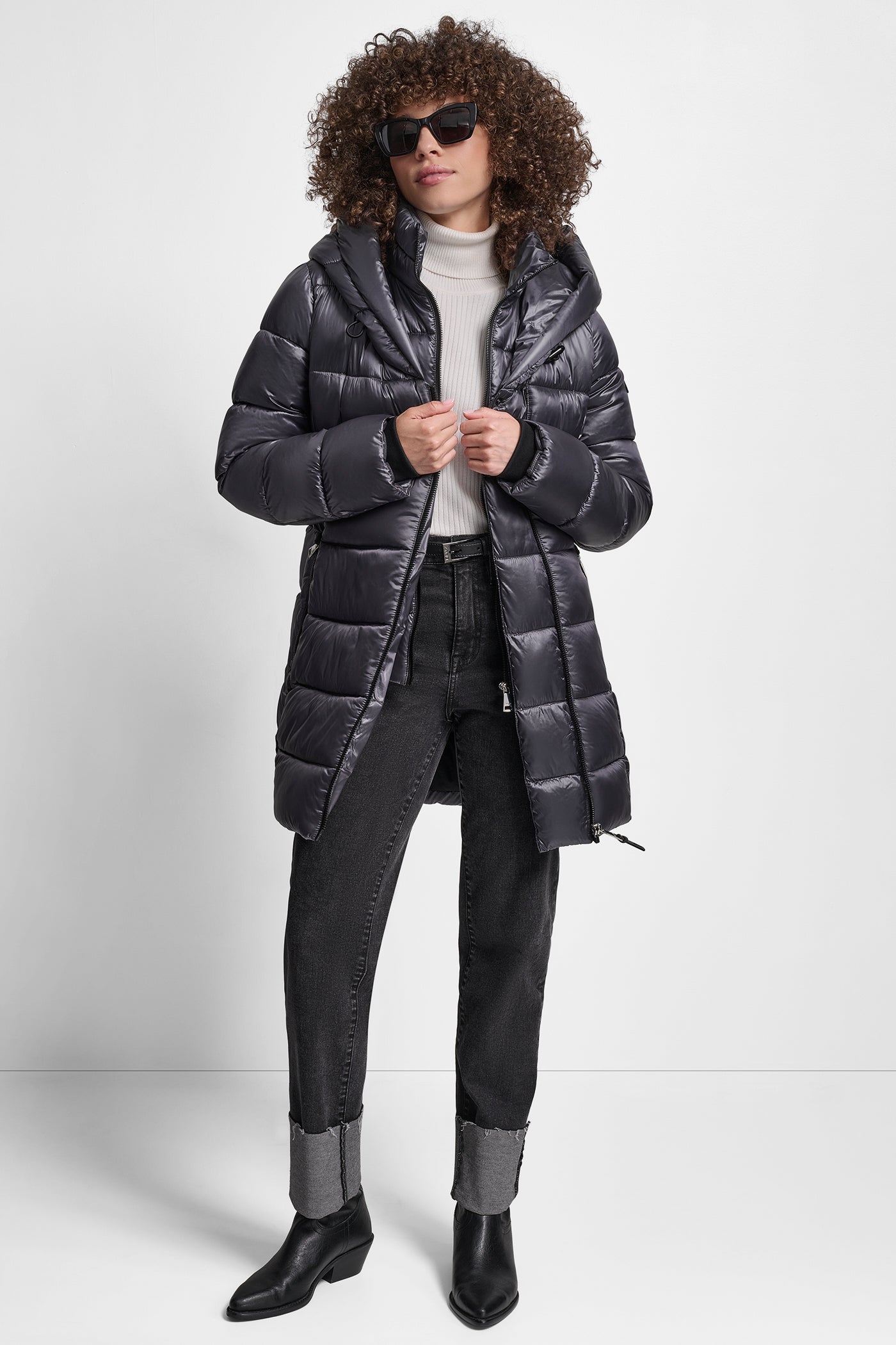 PEARLIZED PUFFER WITH HOOD VIEW 7 | WOMENS COATS & JACKETS PEARLIZED PUFFER WITH HOOD VIEW 7 | WOMENS COATS & JACKETS