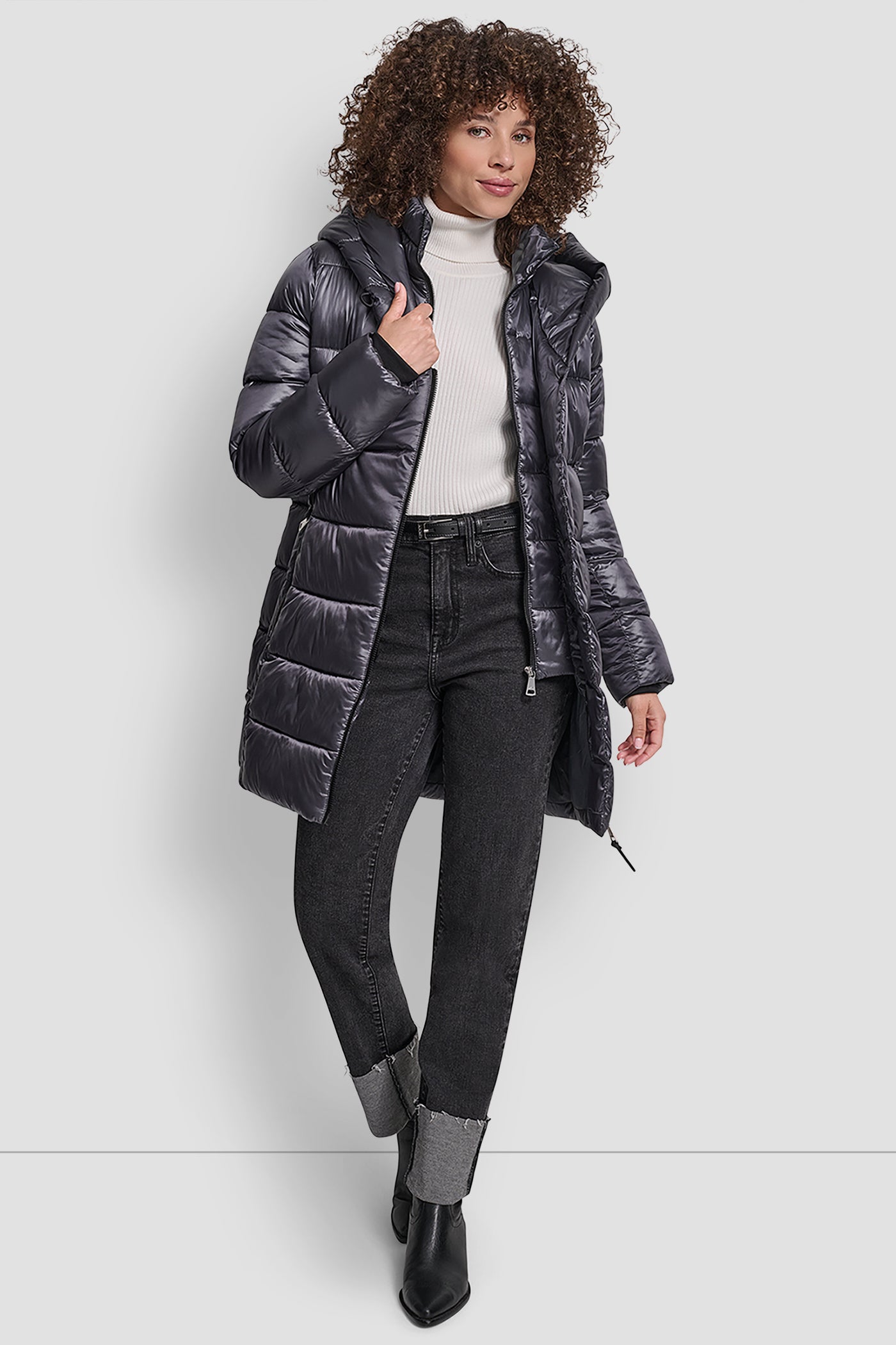 PEARLIZED PUFFER WITH HOOD VIEW 8 | WOMENS COATS & JACKETS PEARLIZED PUFFER WITH HOOD VIEW 8 | WOMENS COATS & JACKETS