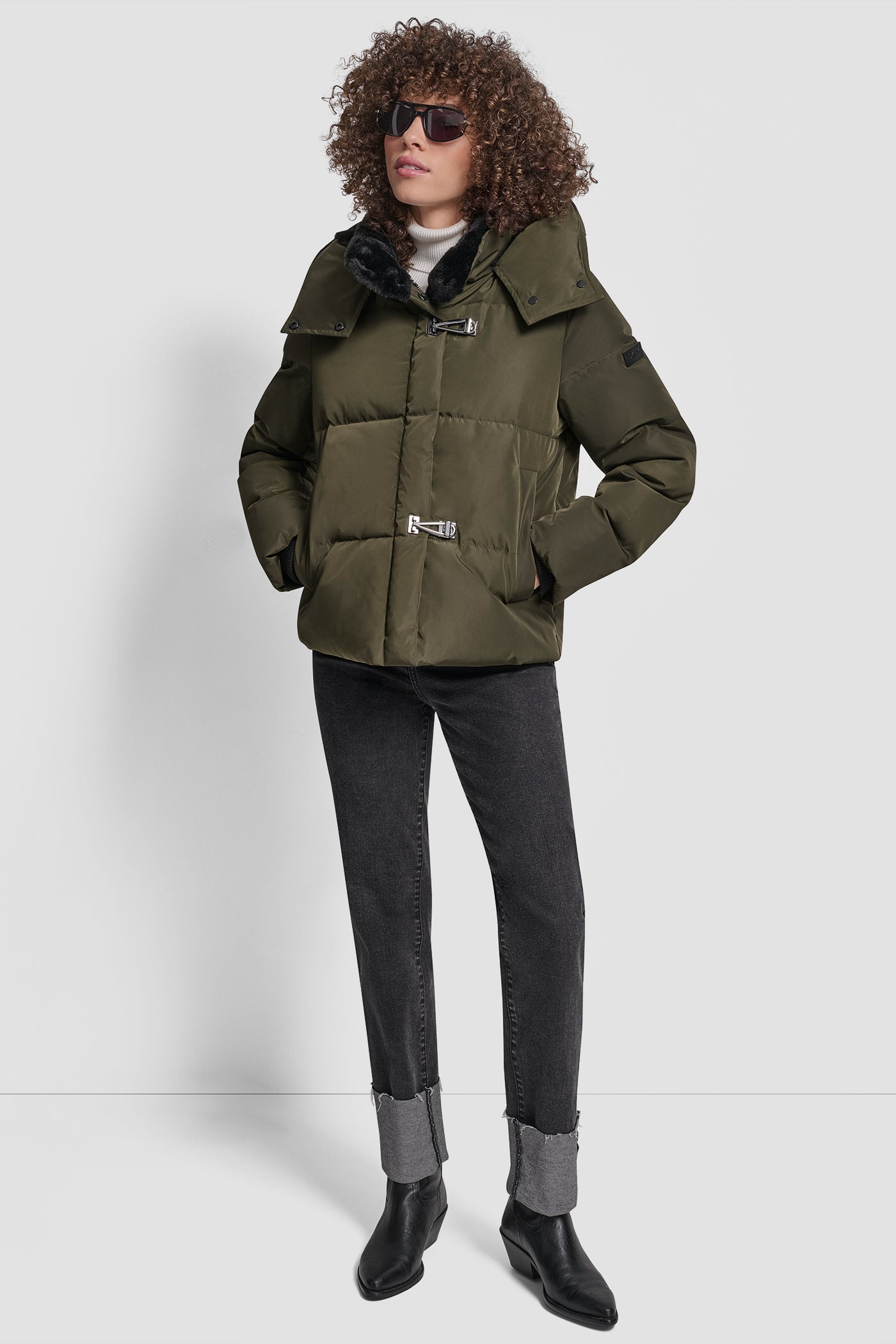 PLUSH PUFFER WITH TOGGLE AND FUR HOOD VIEW 6 | Cold Weather Coats PLUSH PUFFER WITH TOGGLE AND FUR HOOD VIEW 6 | Cold Weather Coats