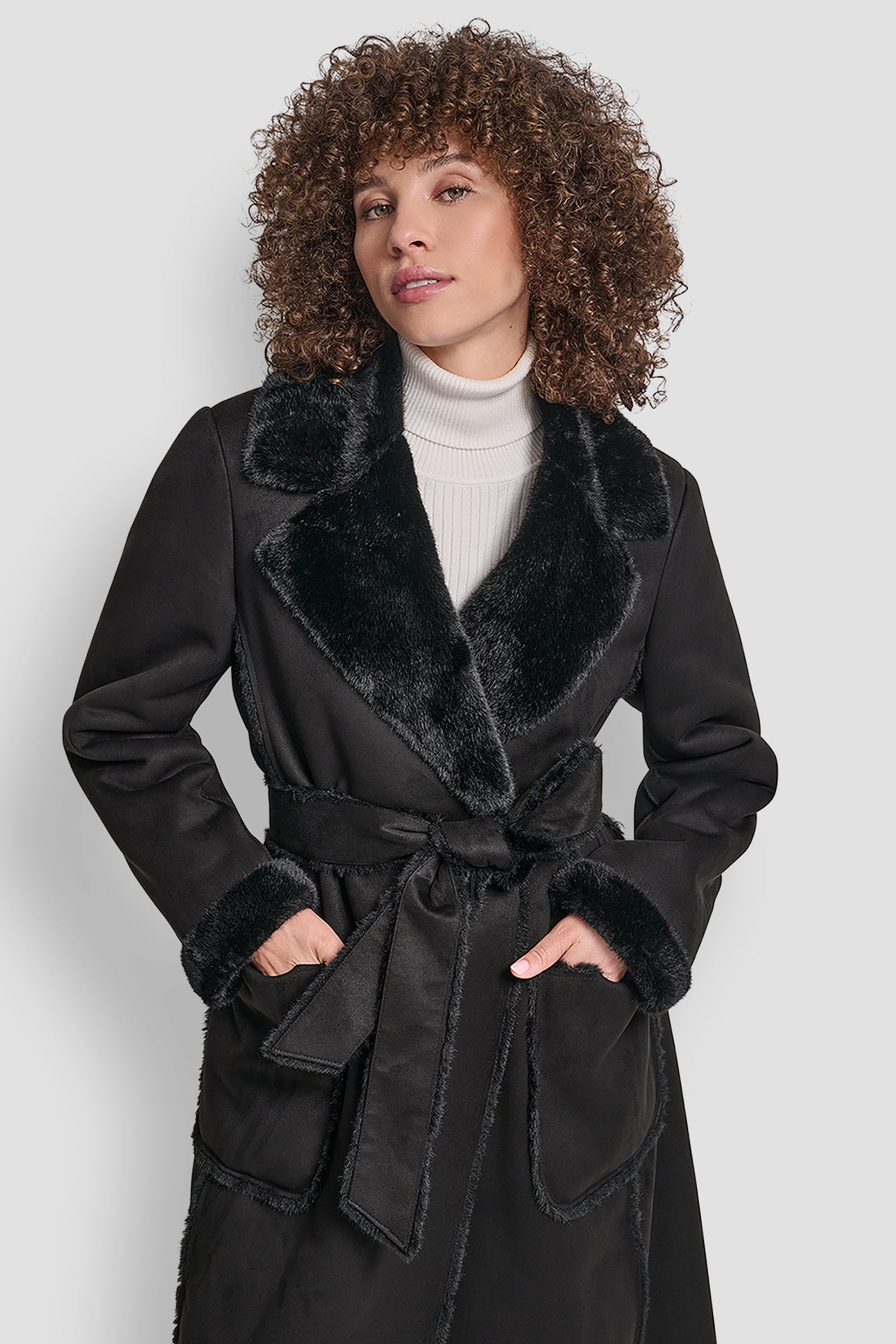 BELTED FAUX SHERLING VIEW 5 BELTED FAUX SHERLING VIEW 5