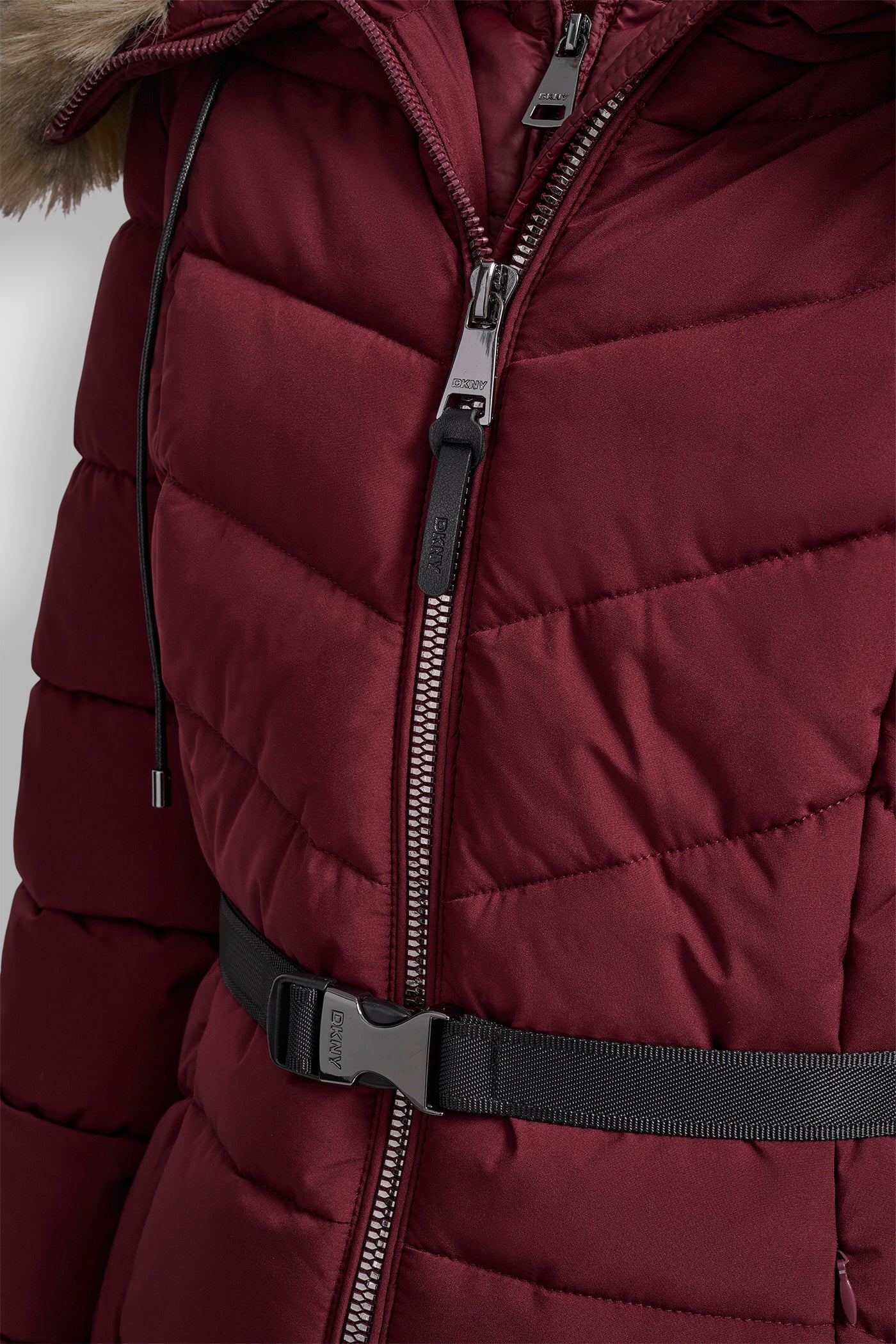 BIBBED FAUX-FUR HOODED PUFFER VIEW 5 | New Arrivals BIBBED FAUX-FUR HOODED PUFFER VIEW 5 | New Arrivals