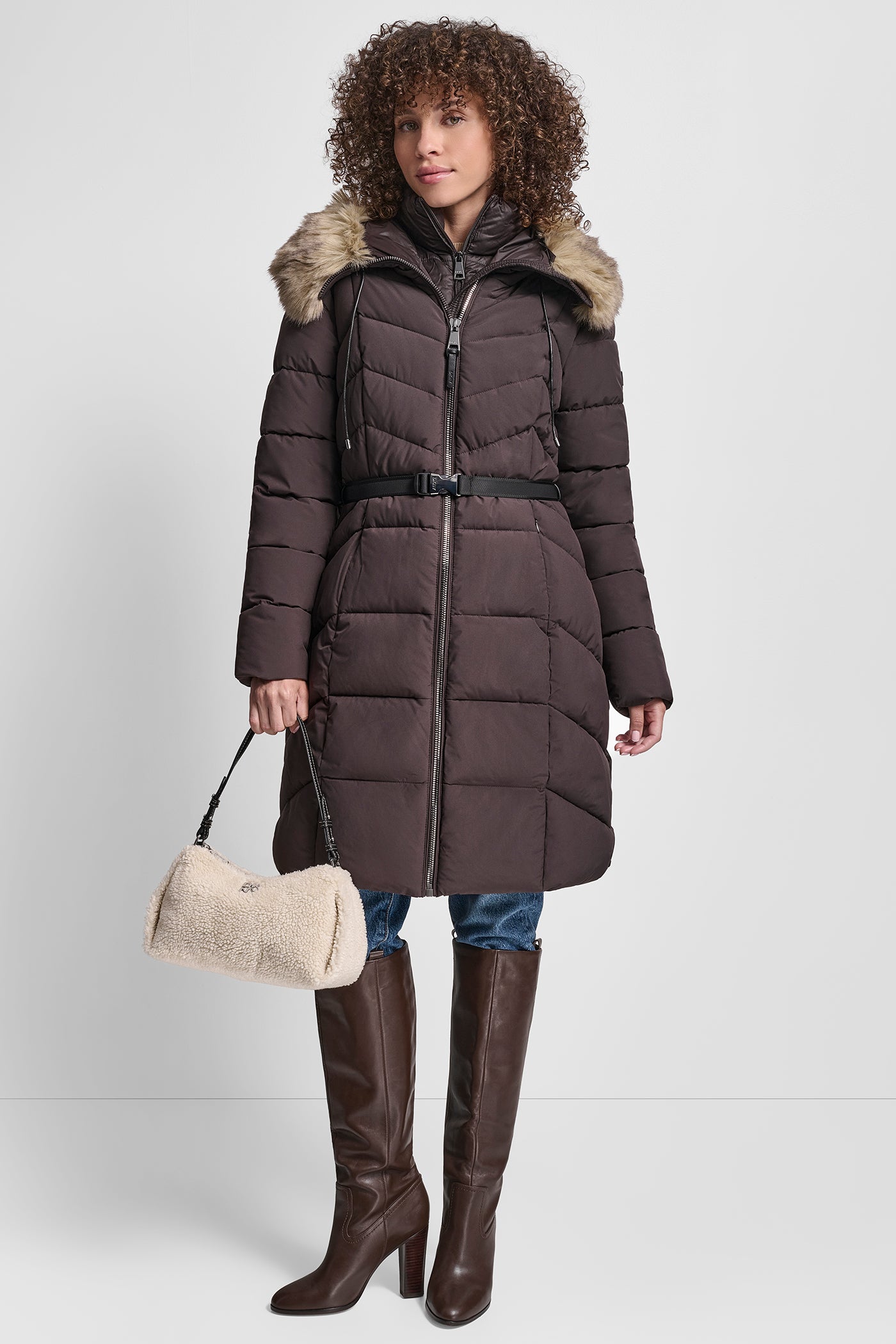 BIBBED FAUX-FUR HOODED PUFFER VIEW 8 | WOMENS COATS & JACKETS BIBBED FAUX-FUR HOODED PUFFER VIEW 8 | WOMENS COATS & JACKETS