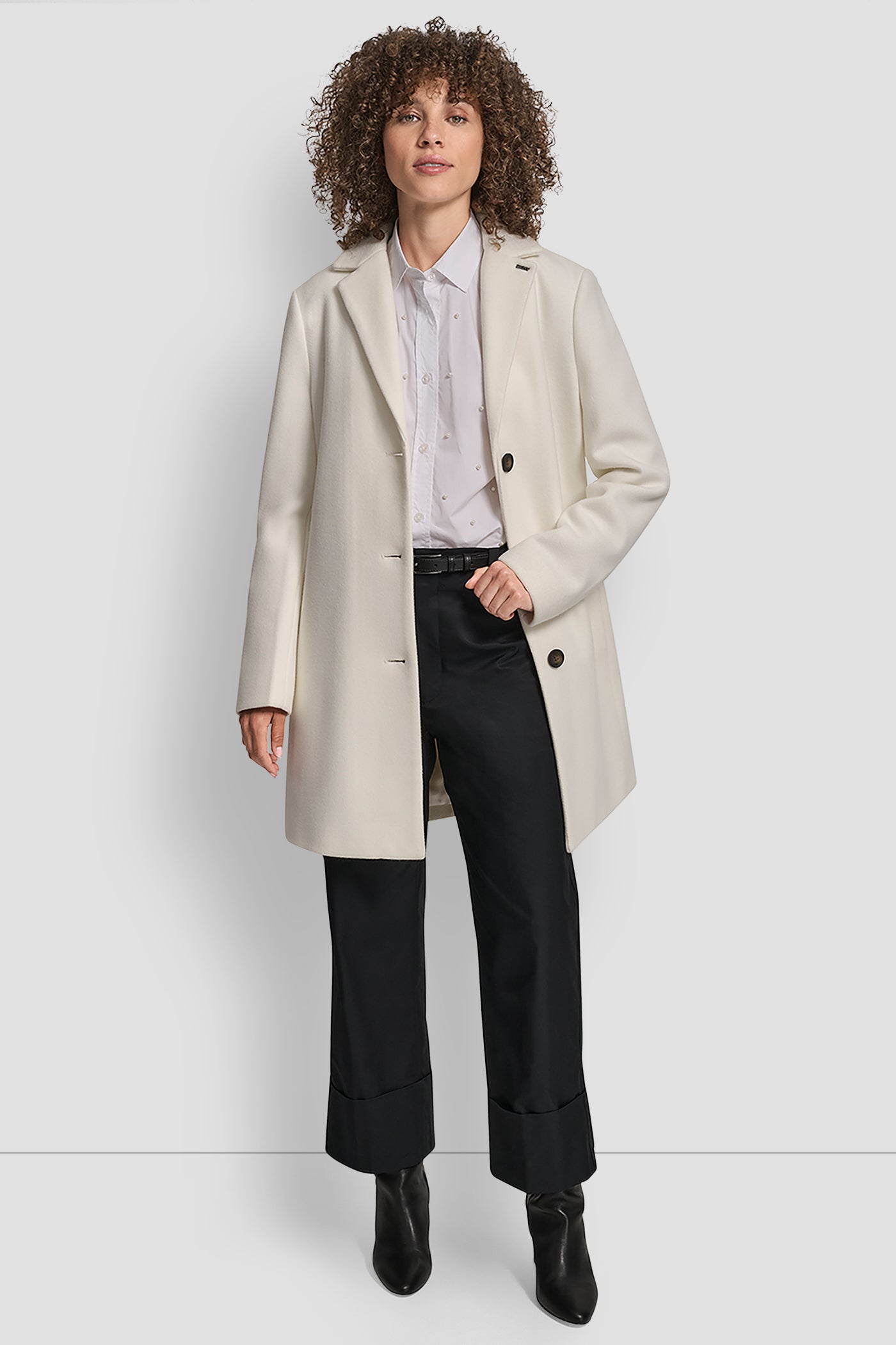 LONG SLEEVE BLAZER COAT VIEW 1 | DKNY Promo LONG SLEEVE BLAZER COAT VIEW 1 | DKNY Promo